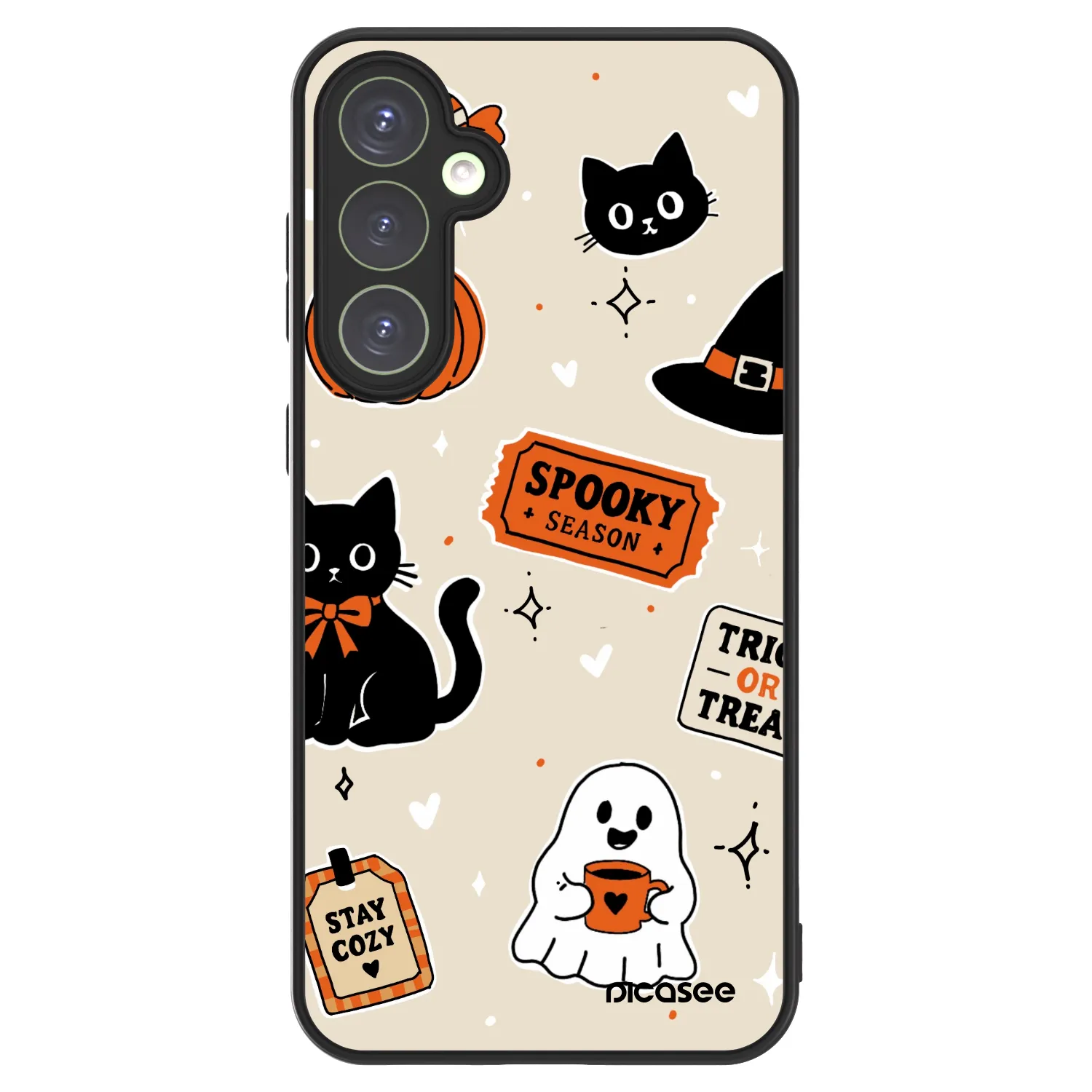 Picasee ULTIMATE CASE PowerShare Samsung Galaxy S23 FE S711B - készülékre - Halloween stickers