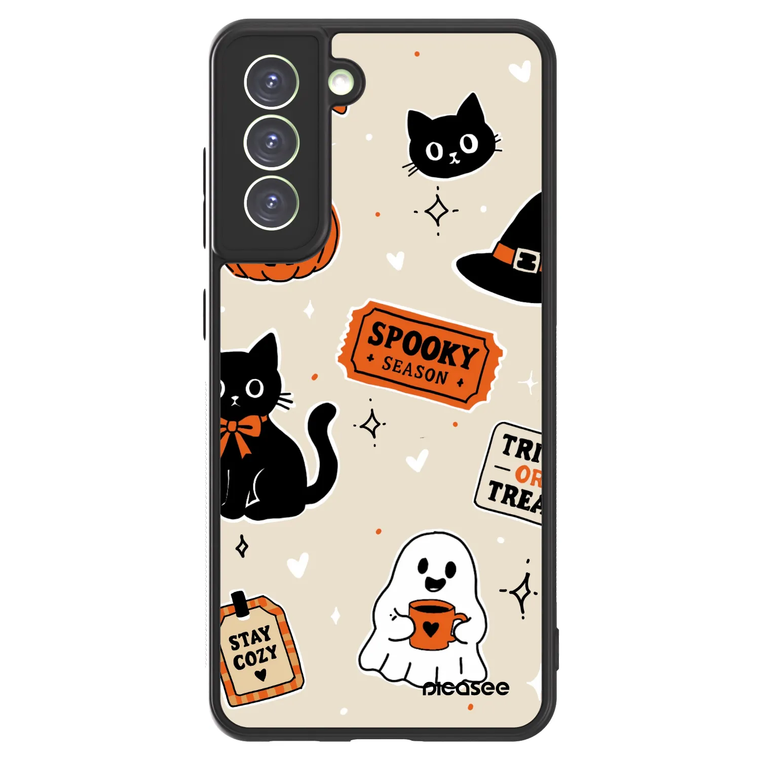 Picasee ULTIMATE CASE PowerShare Samsung Galaxy S21 FE 5G - készülékre - Halloween stickers