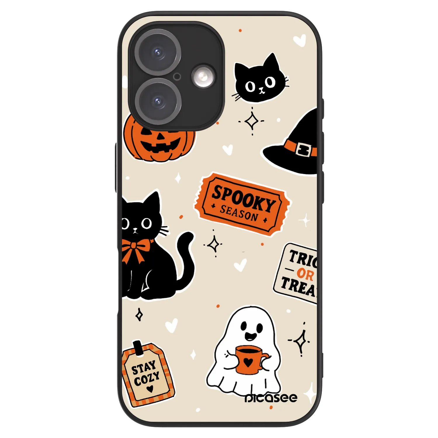 Picasee ULTIMATE CASE Apple iPhone 16 - készülékre - Halloween stickers