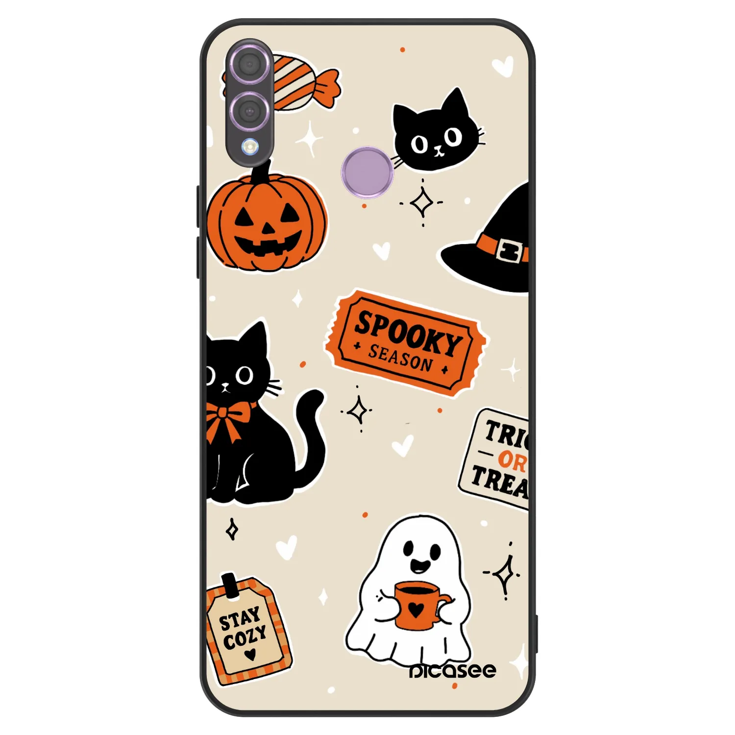 Picasee ULTIMATE CASE Honor 8X - készülékre - Halloween stickers