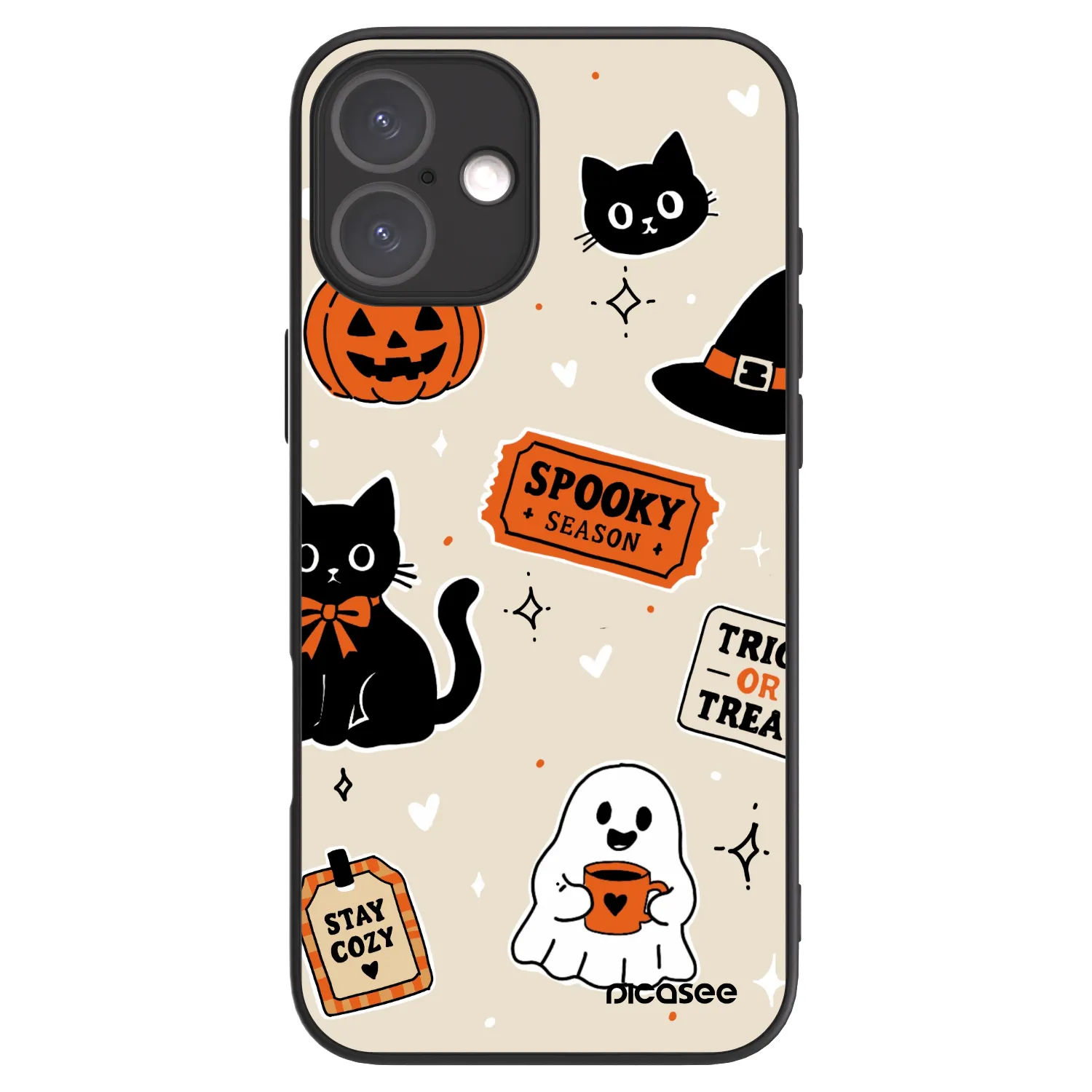 Picasee ULTIMATE CASE Apple iPhone 16 Plus - készülékre - Halloween stickers