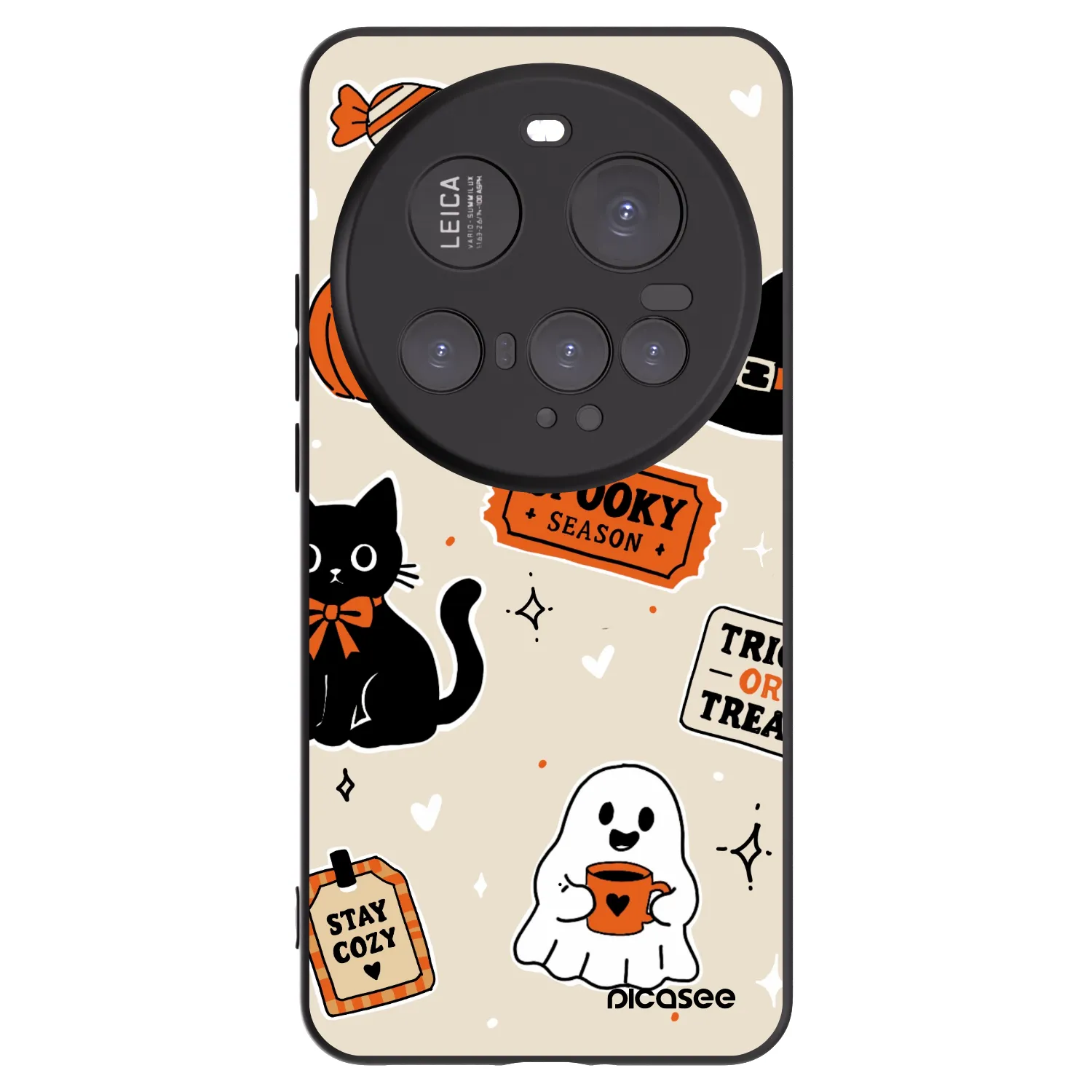 Picasee fekete szilikon tok az alábbi mobiltelefonokra Xiaomi 15 Ultra - Halloween stickers