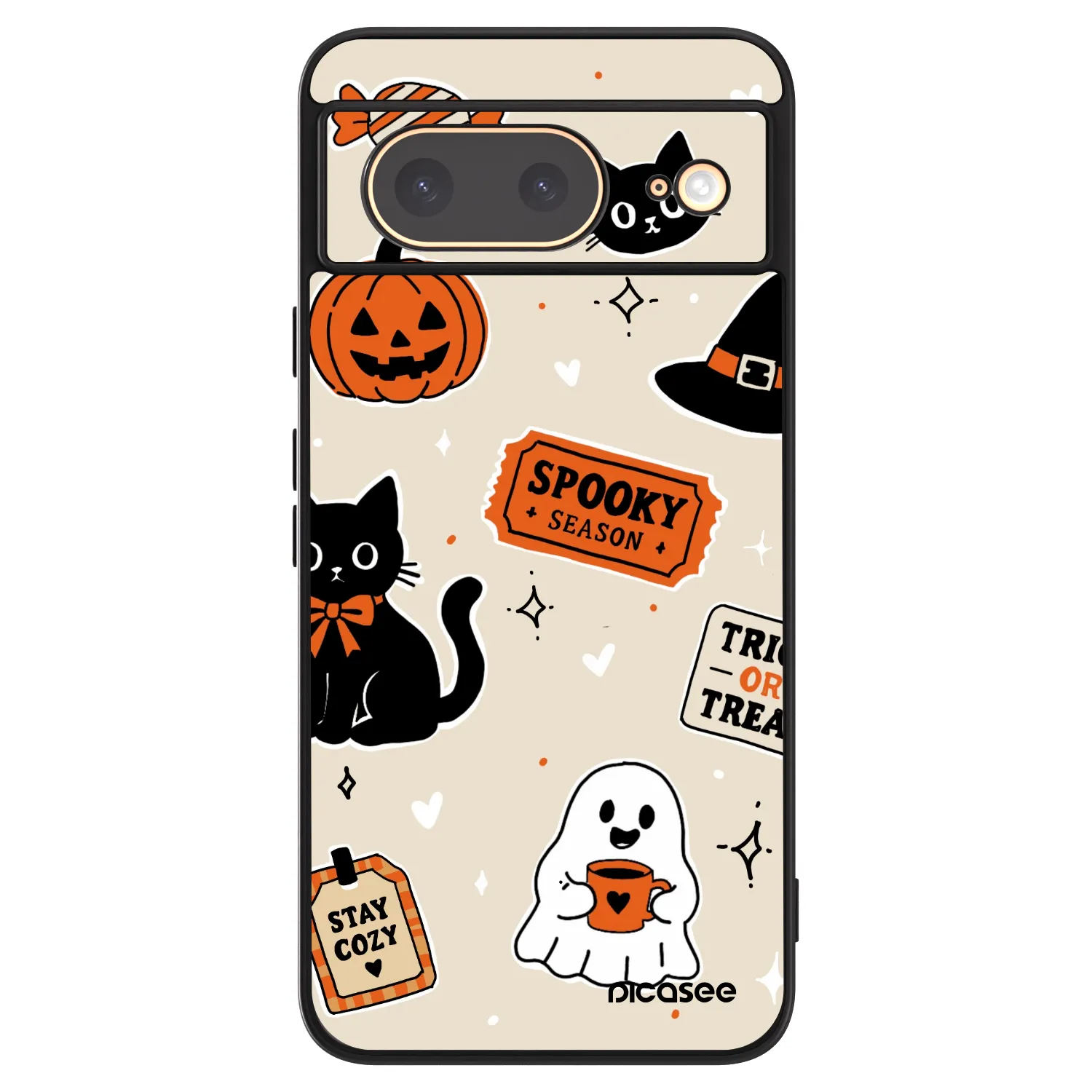 Picasee ULTIMATE CASE Google Pixel 8 - készülékre - Halloween stickers