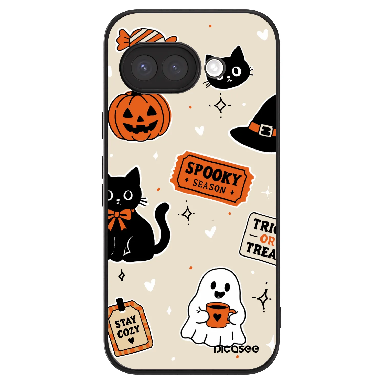 Picasee ULTIMATE CASE Google Pixel 9a - készülékre - Halloween stickers