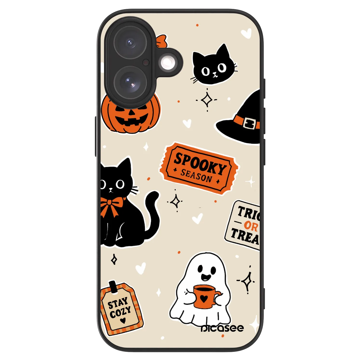 Picasee ULTIMATE CASE MagSafe Apple iPhone 17 - készülékre - Halloween stickers
