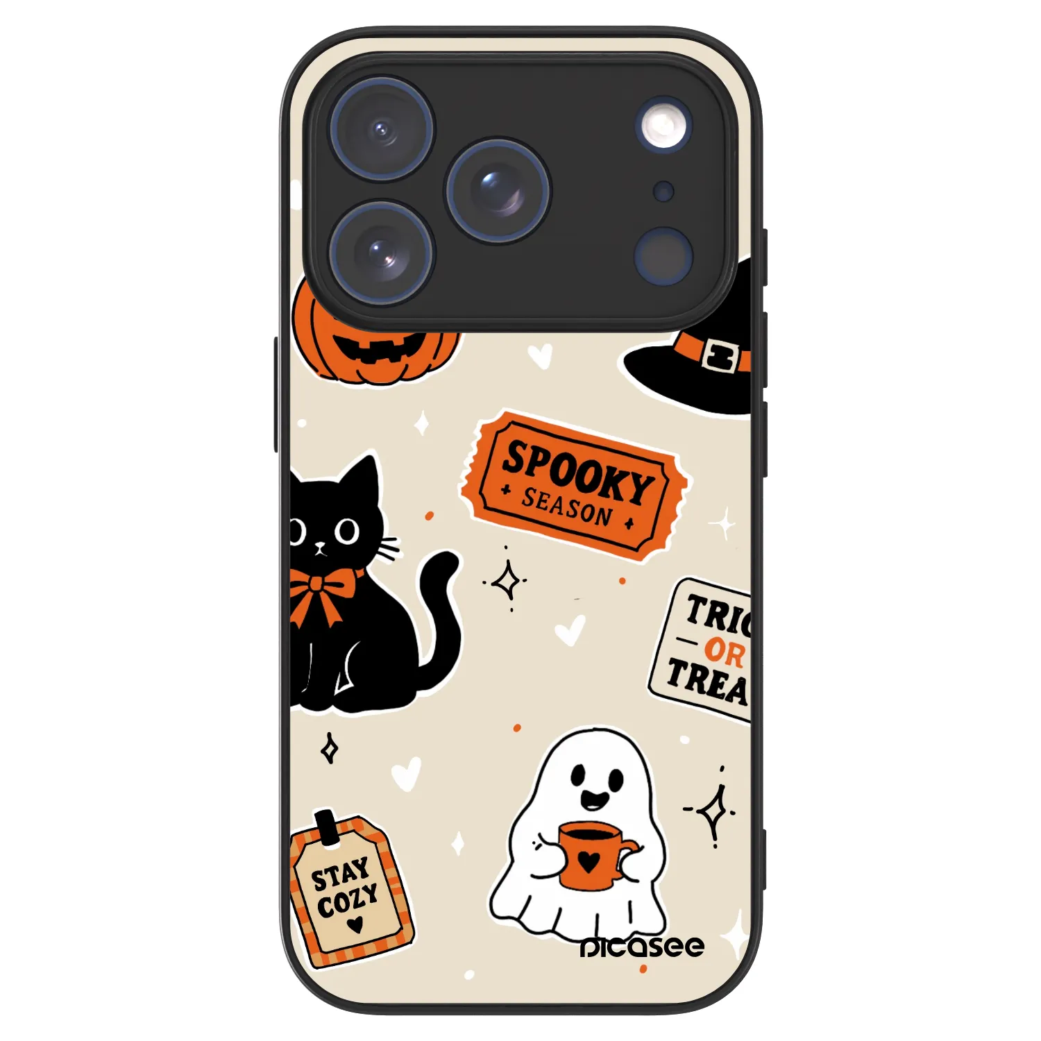 Picasee ULTIMATE CASE MagSafe Apple iPhone 17 Pro - készülékre - Halloween stickers