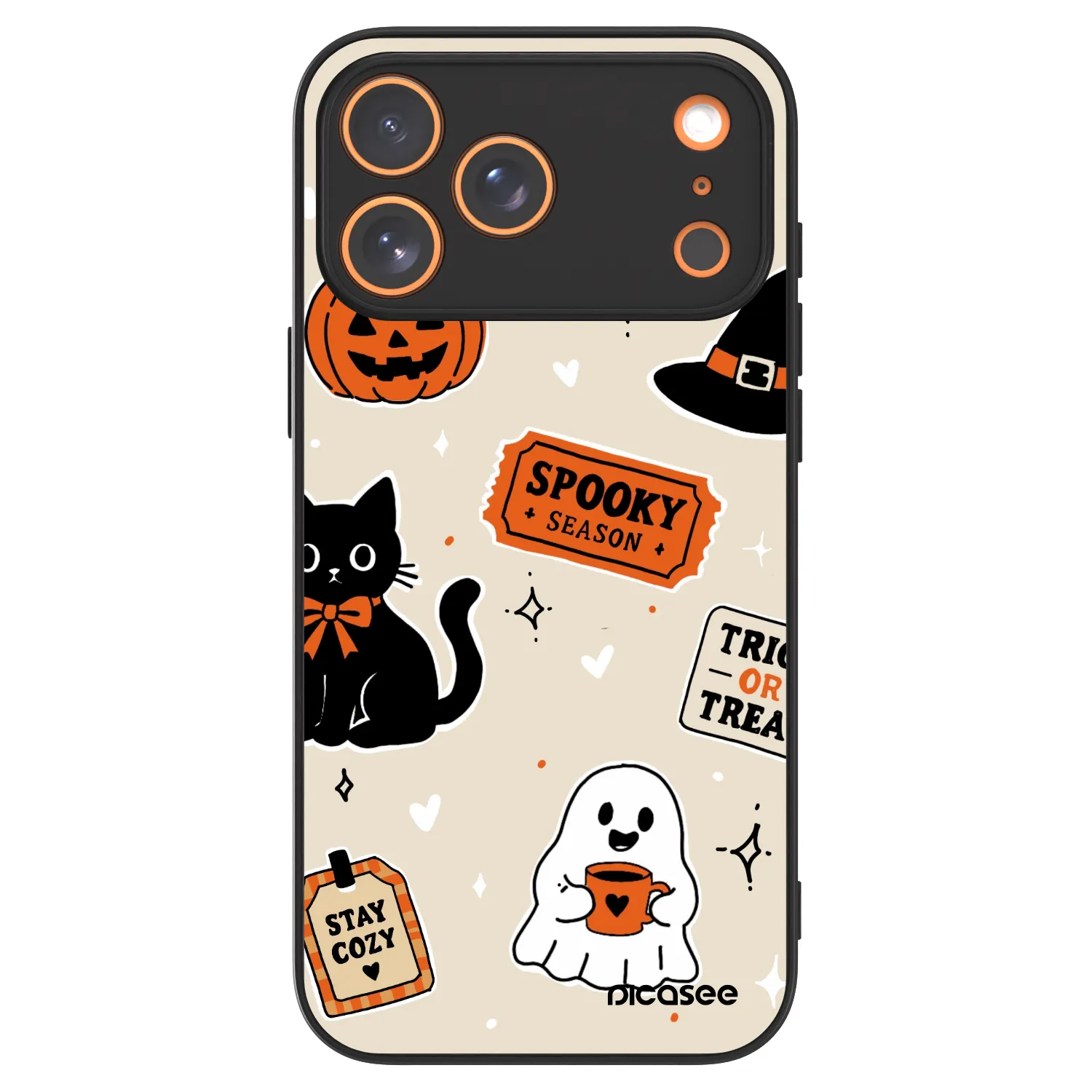 Picasee ULTIMATE CASE MagSafe Apple iPhone 17 Pro Max - készülékre - Halloween stickers