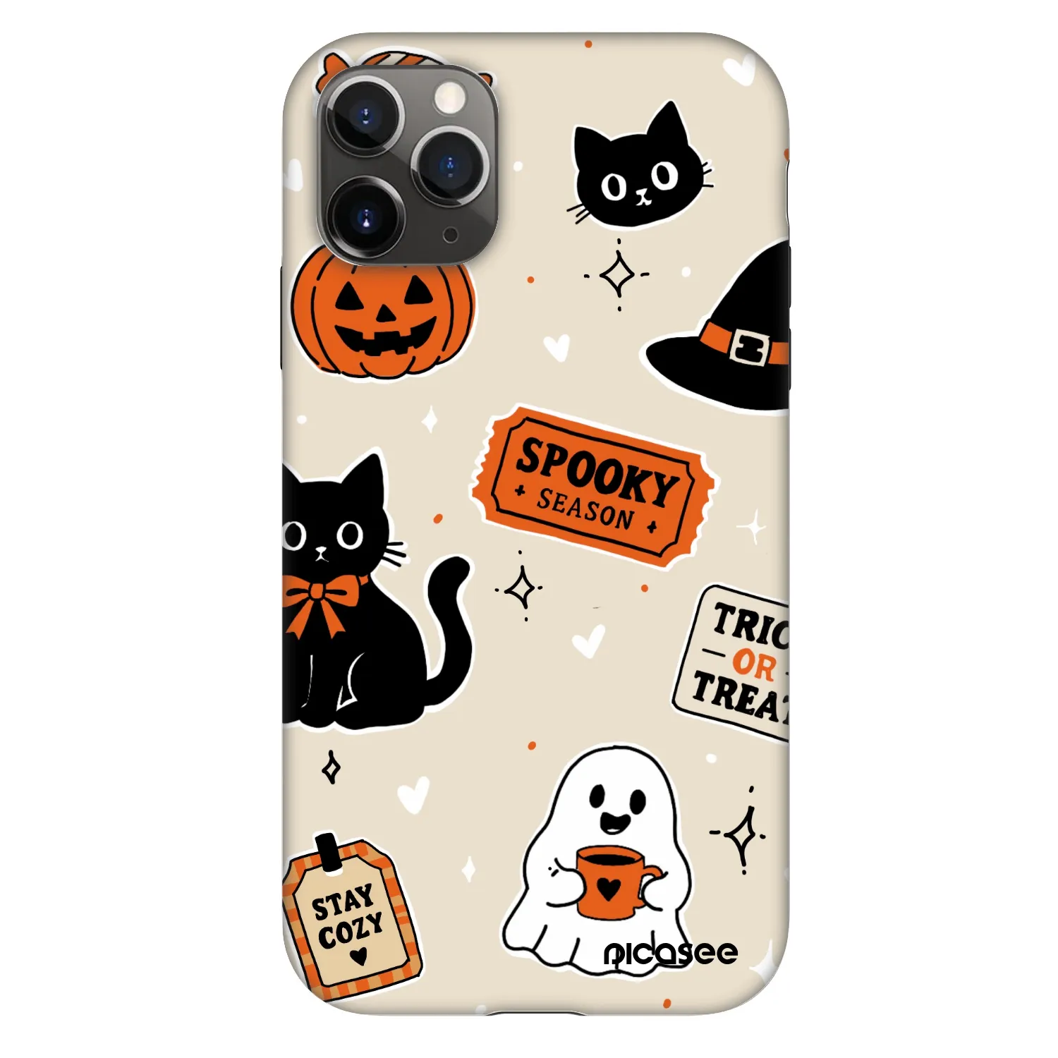 Picasee Fashion Case Apple iPhone 11 Pro - Halloween stickers