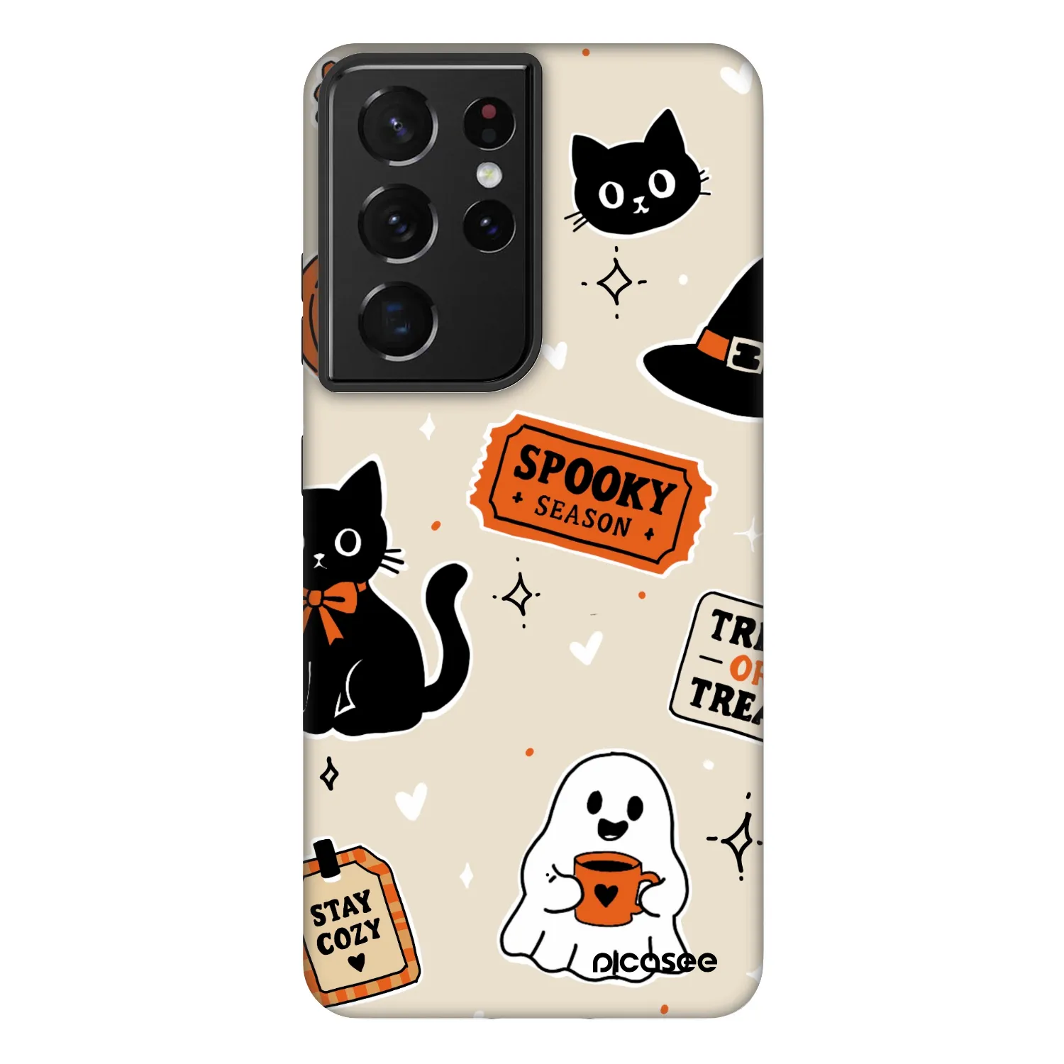Picasee Fashion Case Samsung Galaxy S21 Ultra 5G G998B - Halloween stickers