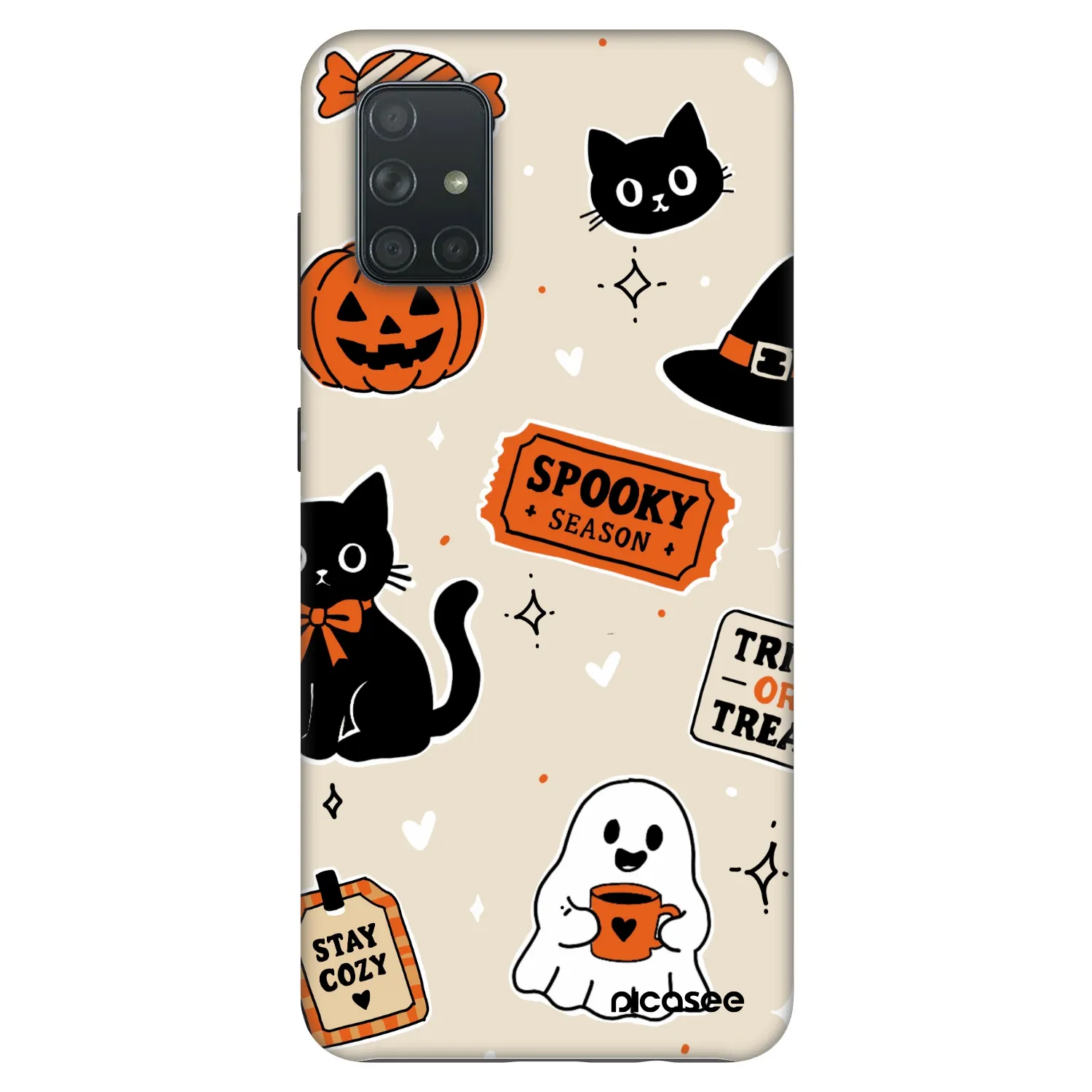 Picasee Fashion Case Samsung Galaxy A71 A715F - Halloween stickers