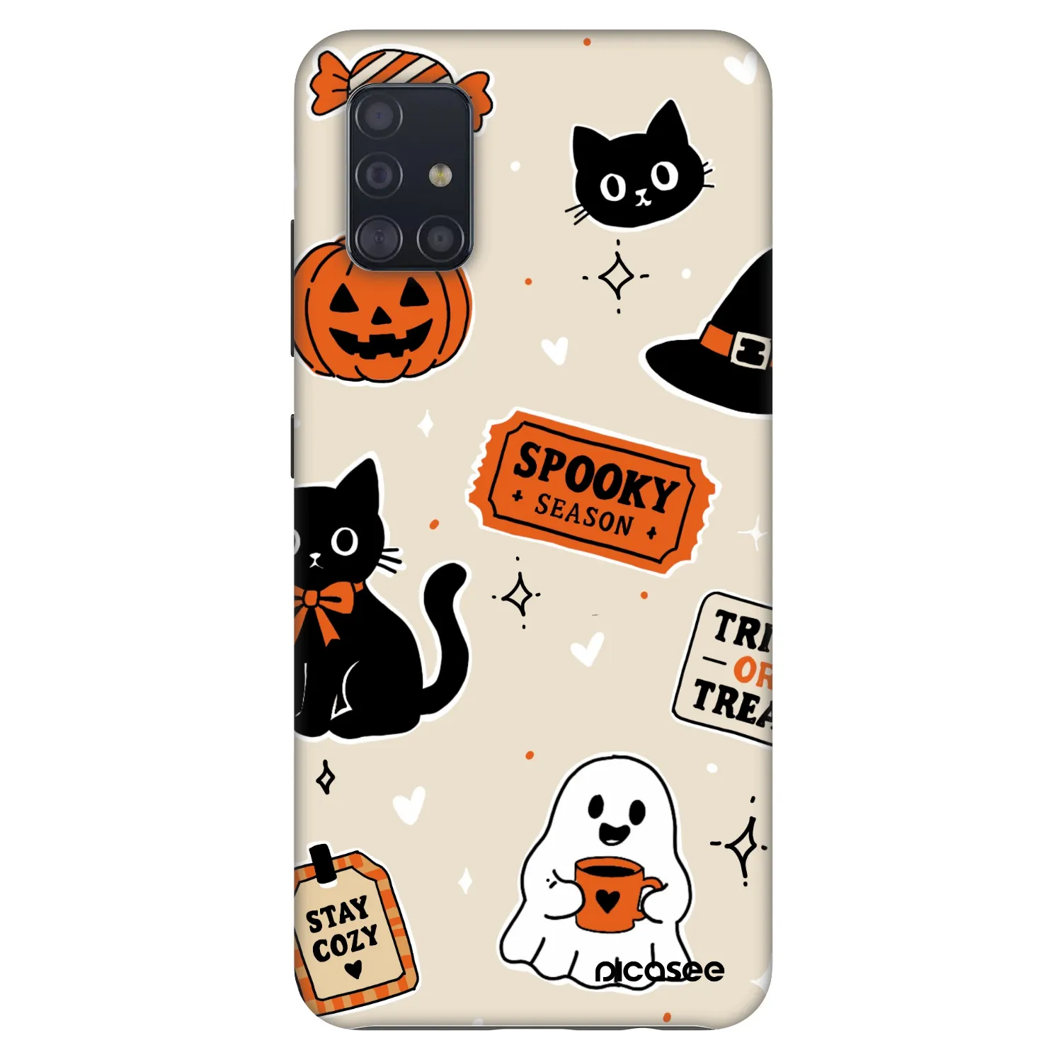 Picasee Fashion Case Samsung Galaxy A51 A515F - Halloween stickers