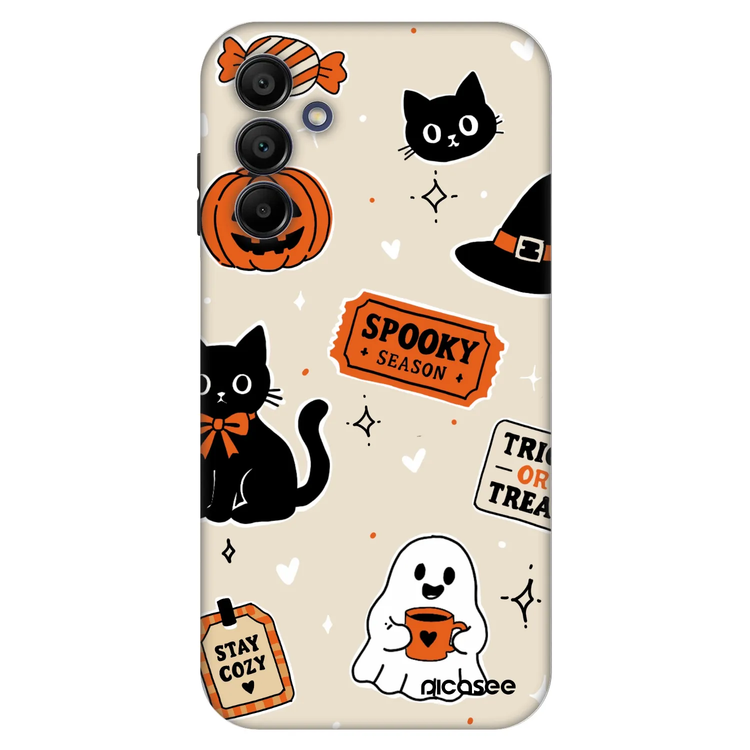 Picasee Fashion Case Samsung Galaxy A15 A155F 4G - Halloween stickers