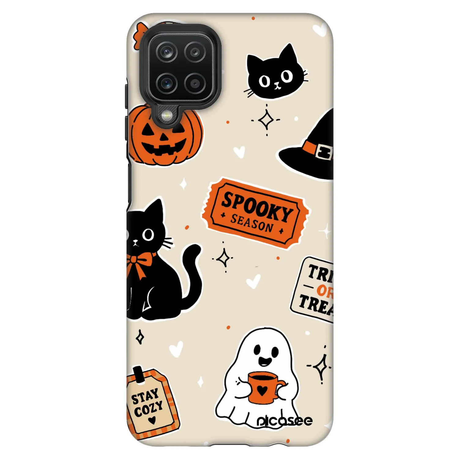 Picasee Fashion Case Samsung Galaxy A12 A125F - Halloween stickers