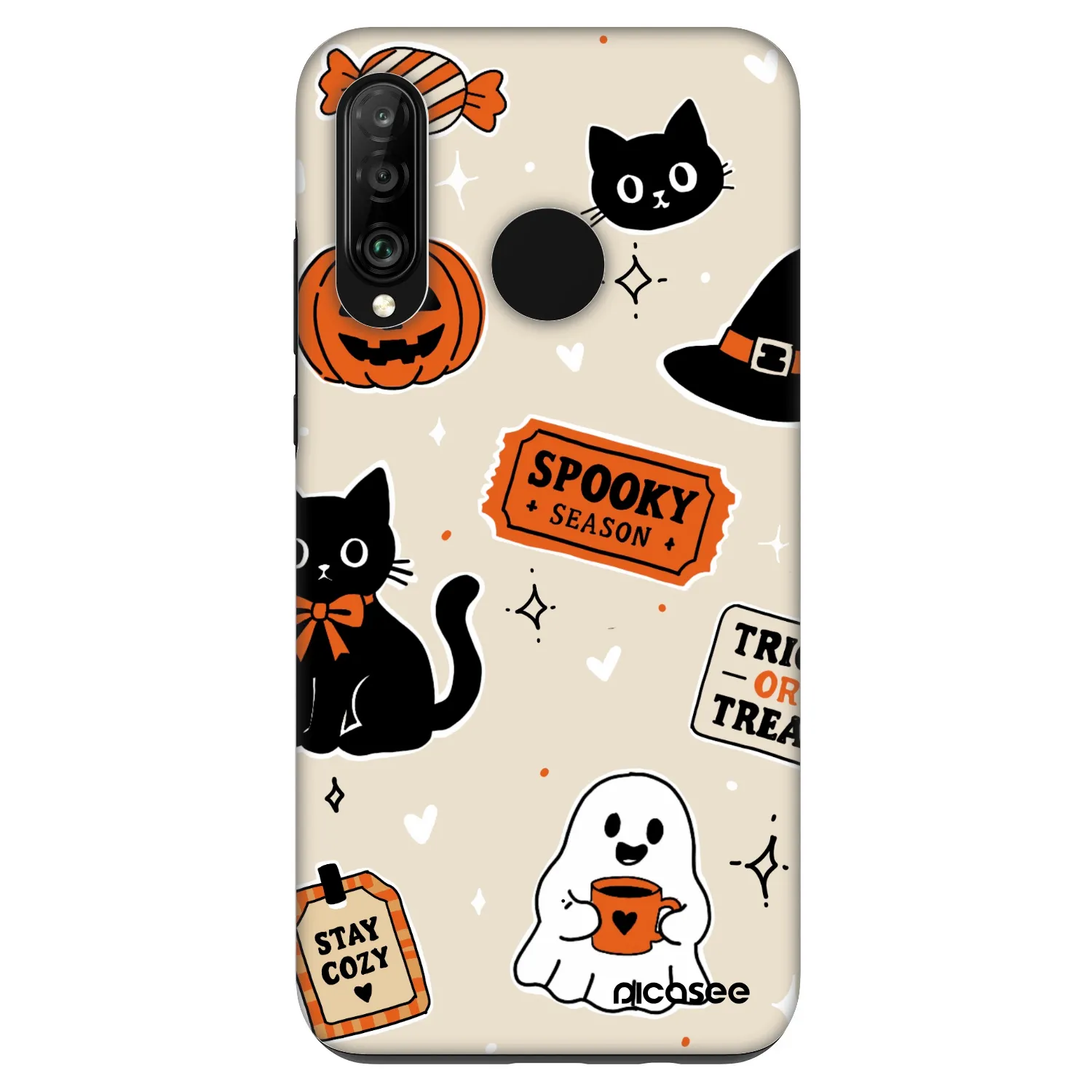 Picasee Fashion Case Huawei P30 Lite - Halloween stickers