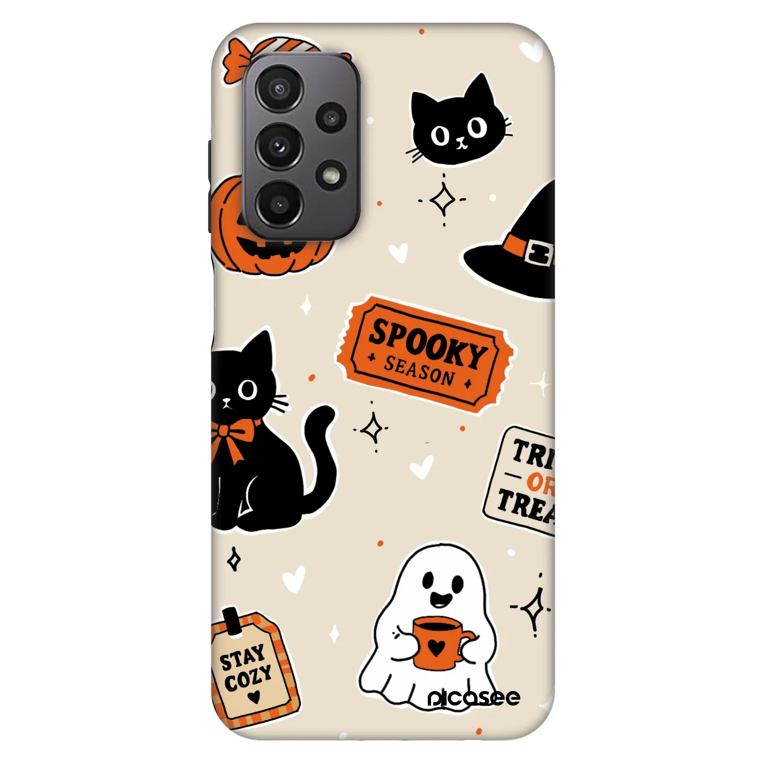Picasee Fashion Case Samsung Galaxy A23 A235F 4G - Halloween stickers