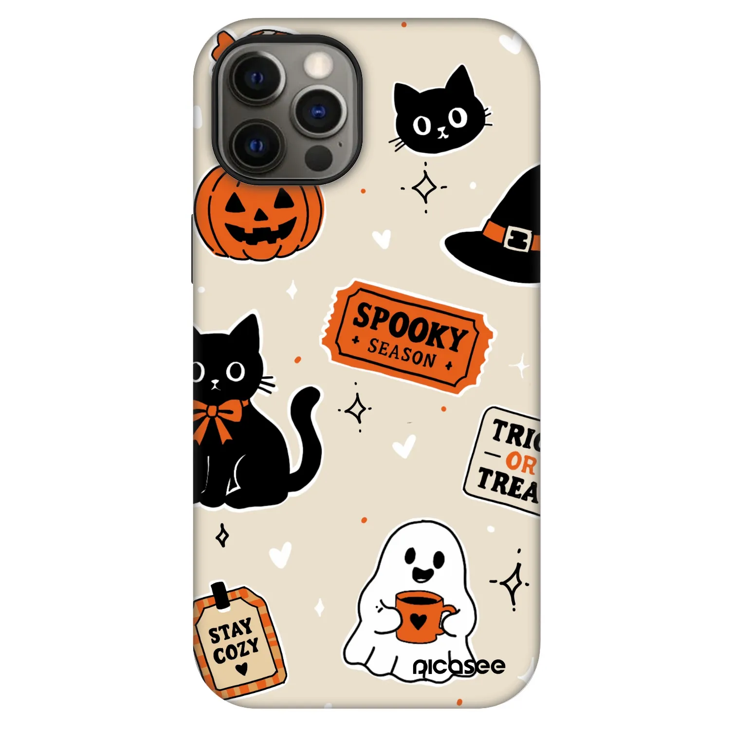 Picasee Fashion Case MagSafe Apple iPhone 12 - Halloween stickers