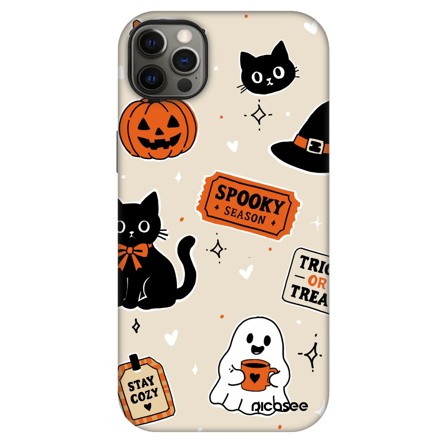 Picasee Fashion Case MagSafe Apple iPhone 12 Pro Max - Halloween stickers
