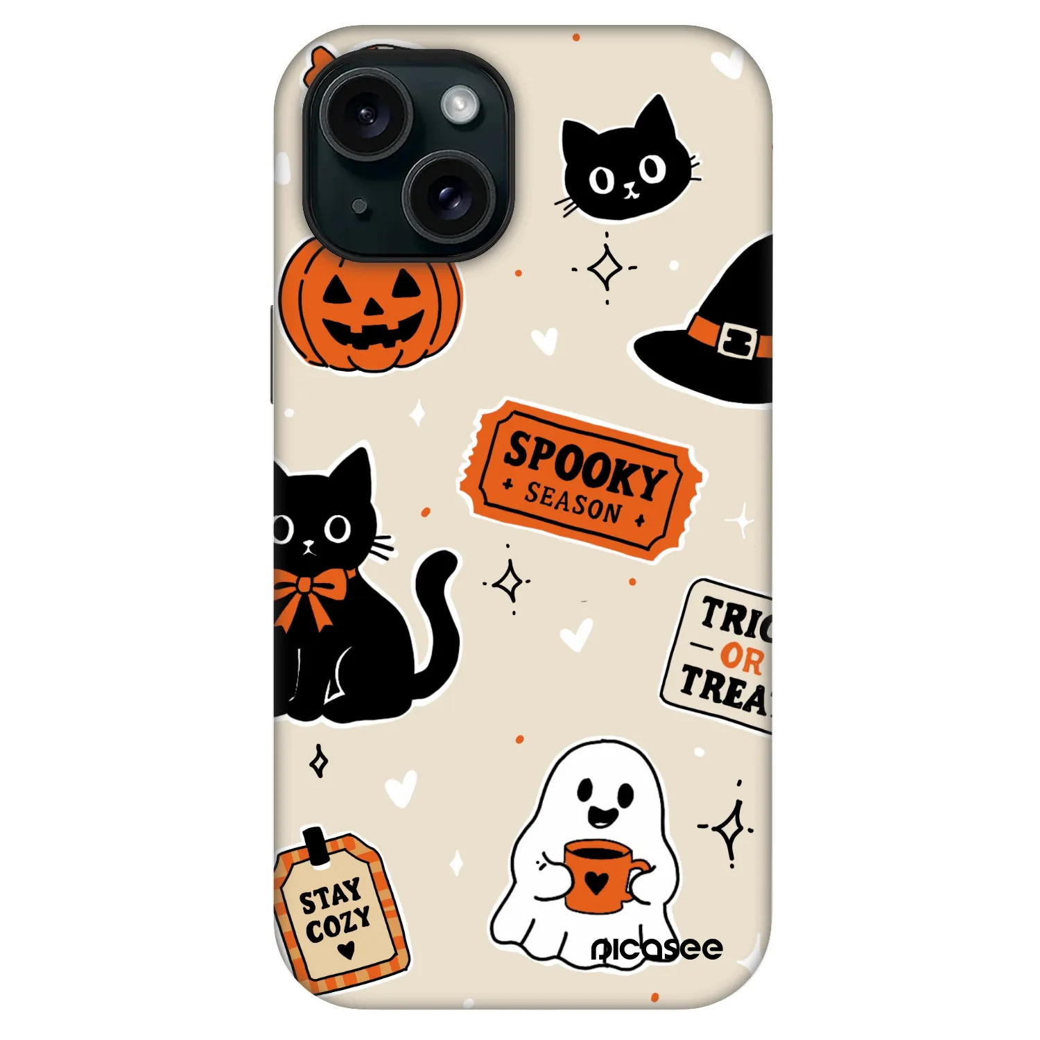 Picasee Fashion Case MagSafe Apple iPhone 13 - Halloween stickers