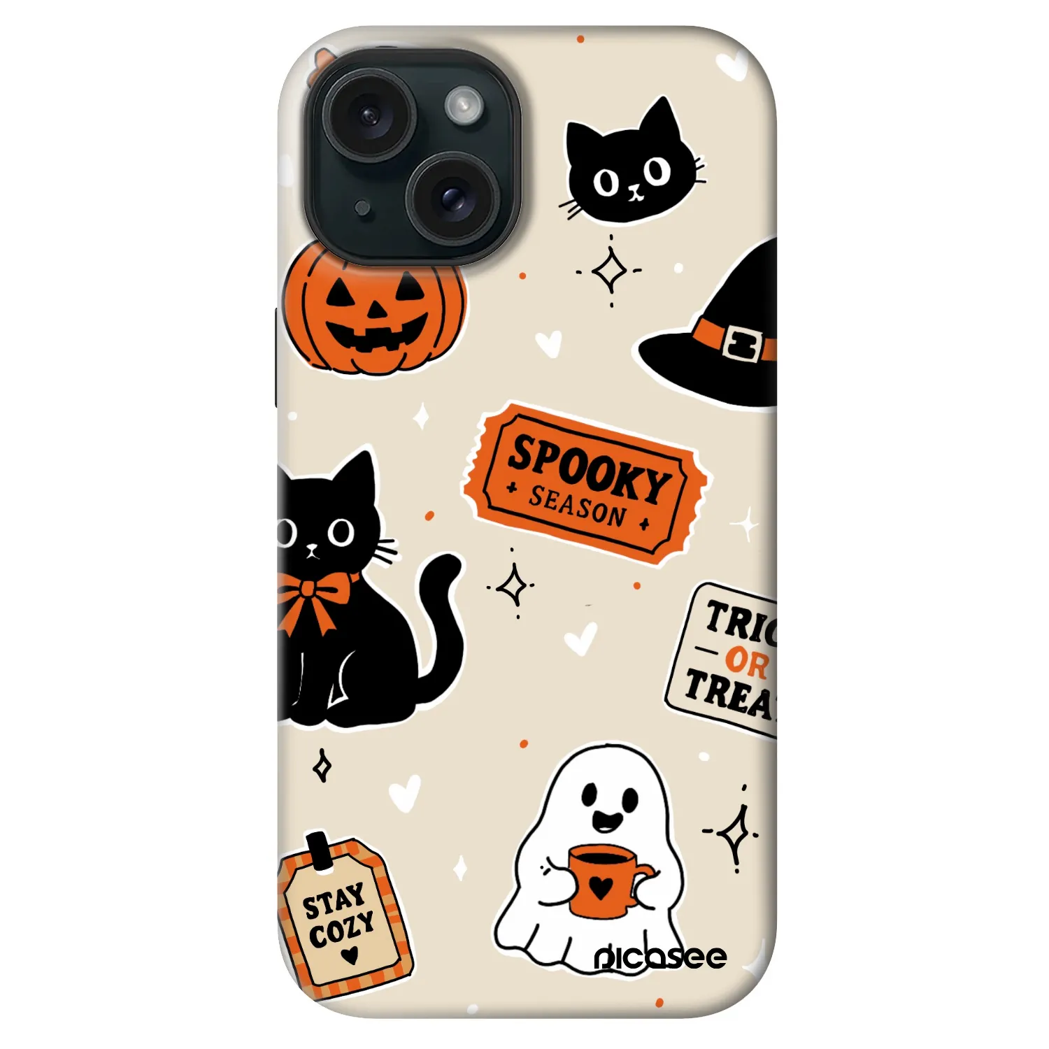 Picasee Fashion Case MagSafe Apple iPhone 14 - Halloween stickers
