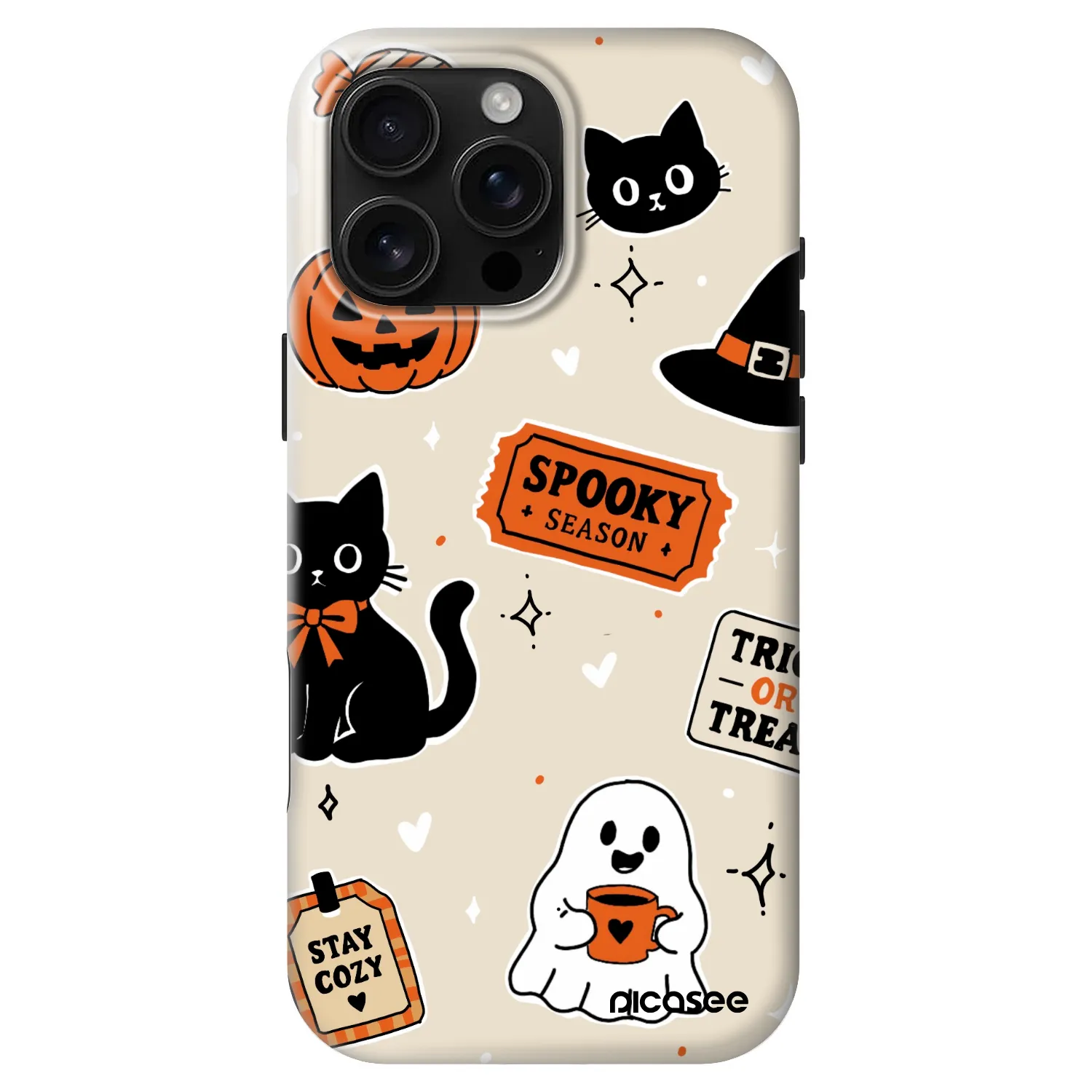 Picasee Fashion Case MagSafe Apple iPhone 16 Pro Max - Halloween stickers