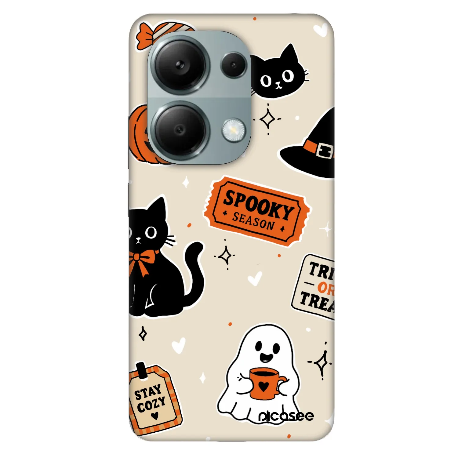 Picasee Fashion Case Xiaomi Redmi Note 13 Pro 4G - Halloween stickers