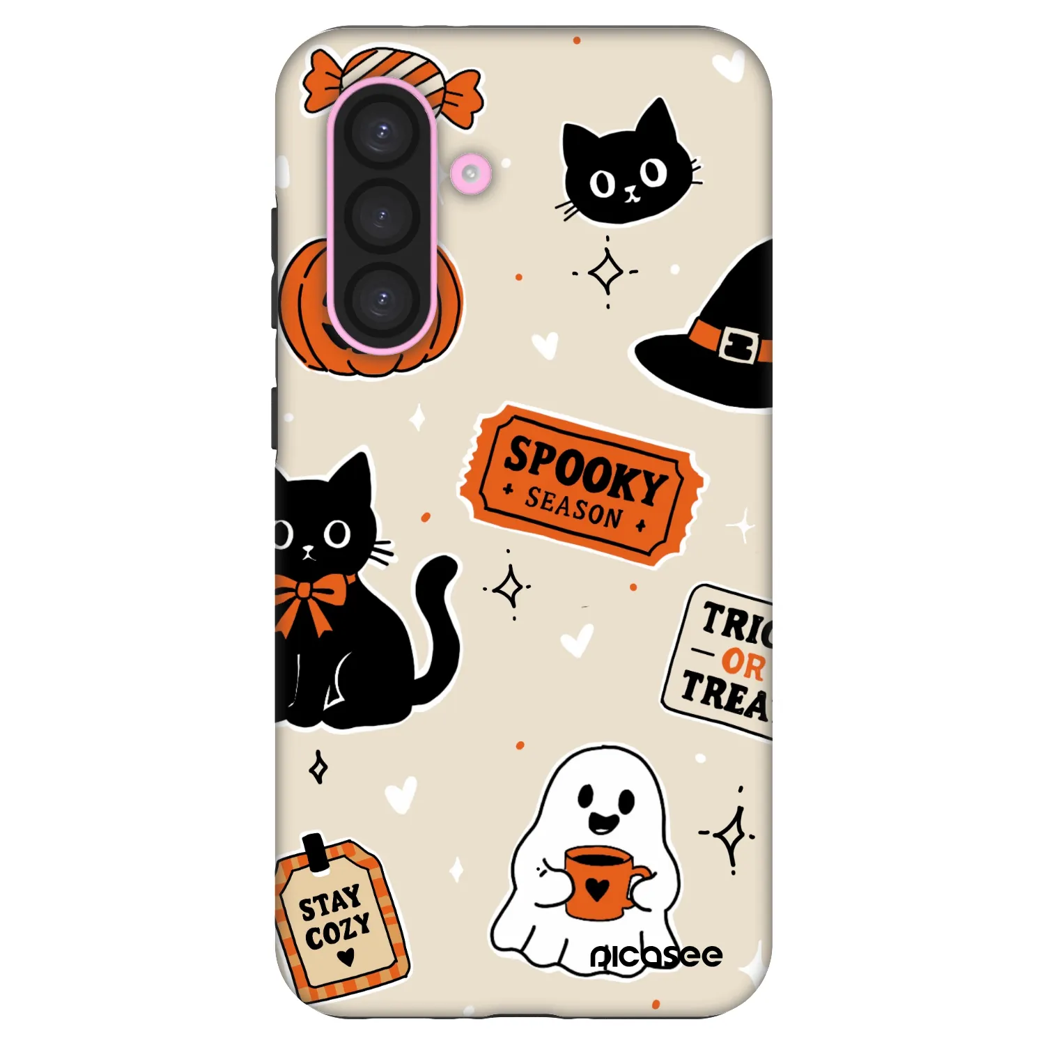 Picasee Fashion Case Samsung Galaxy A56 5G A566B - Halloween stickers
