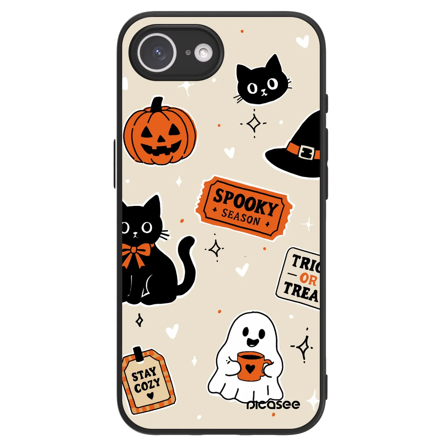 Picasee ULTIMATE CASE MagSafe Apple iPhone 17e - készülékre - Halloween stickers
