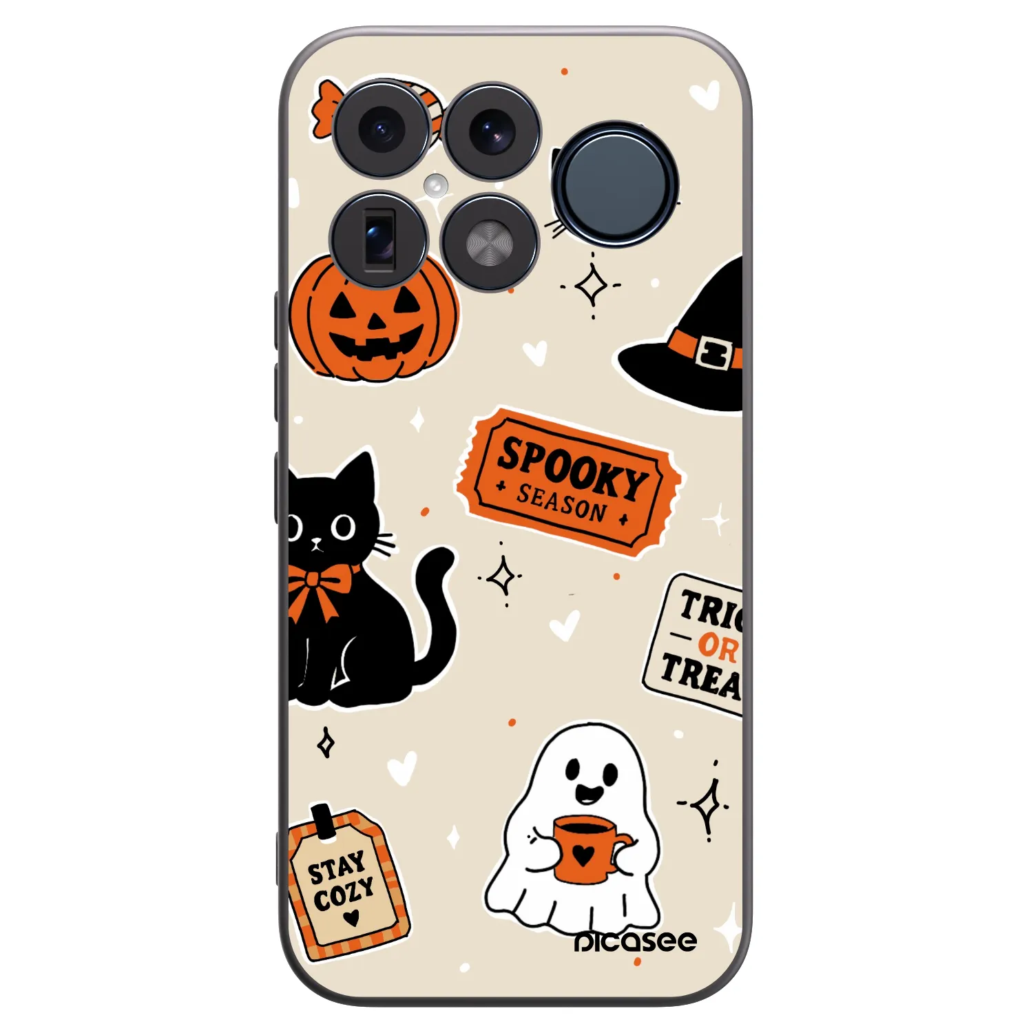 Picasee fekete szilikon tok az alábbi mobiltelefonokra Xiaomi Poco F8 Ultra - Halloween stickers