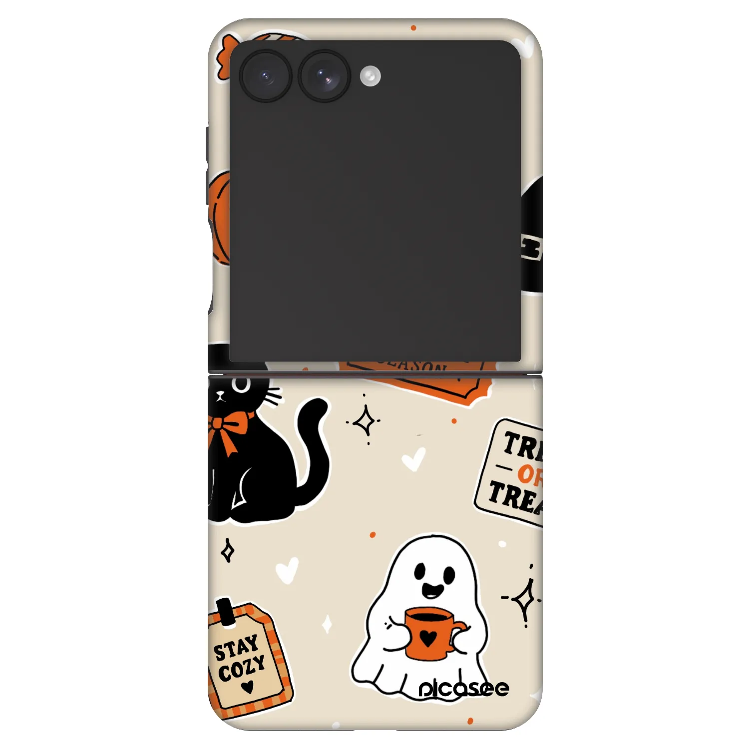 Picasee Fashion Case Samsung Galaxy Z Flip7 5G - Halloween stickers