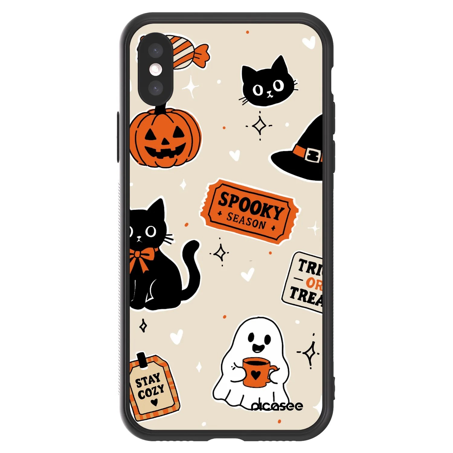 Picasee ULTIMATE CASE Apple iPhone X/XS - készülékre - Halloween stickers