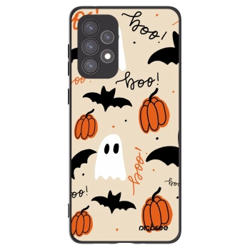 Picasee fekete szilikon tok az alábbi mobiltelefonokra Samsung Galaxy A73 5G - Halloween 26