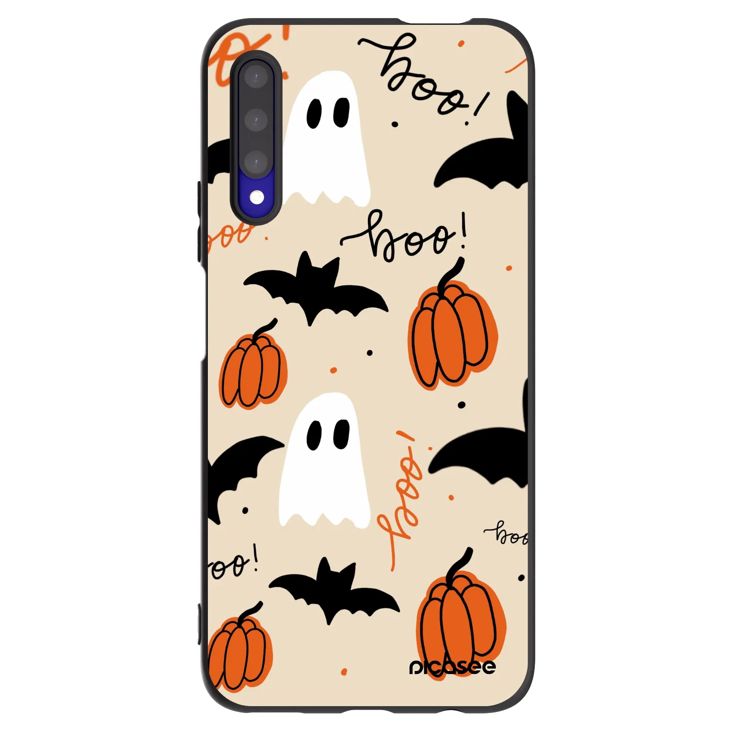 Picasee fekete szilikon tok az alábbi mobiltelefonokra Honor 9X Pro - Halloween 26