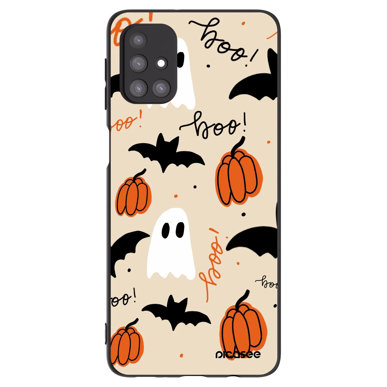 Picasee fekete szilikon tok az alábbi mobiltelefonokra Samsung Galaxy M31s - Halloween 26