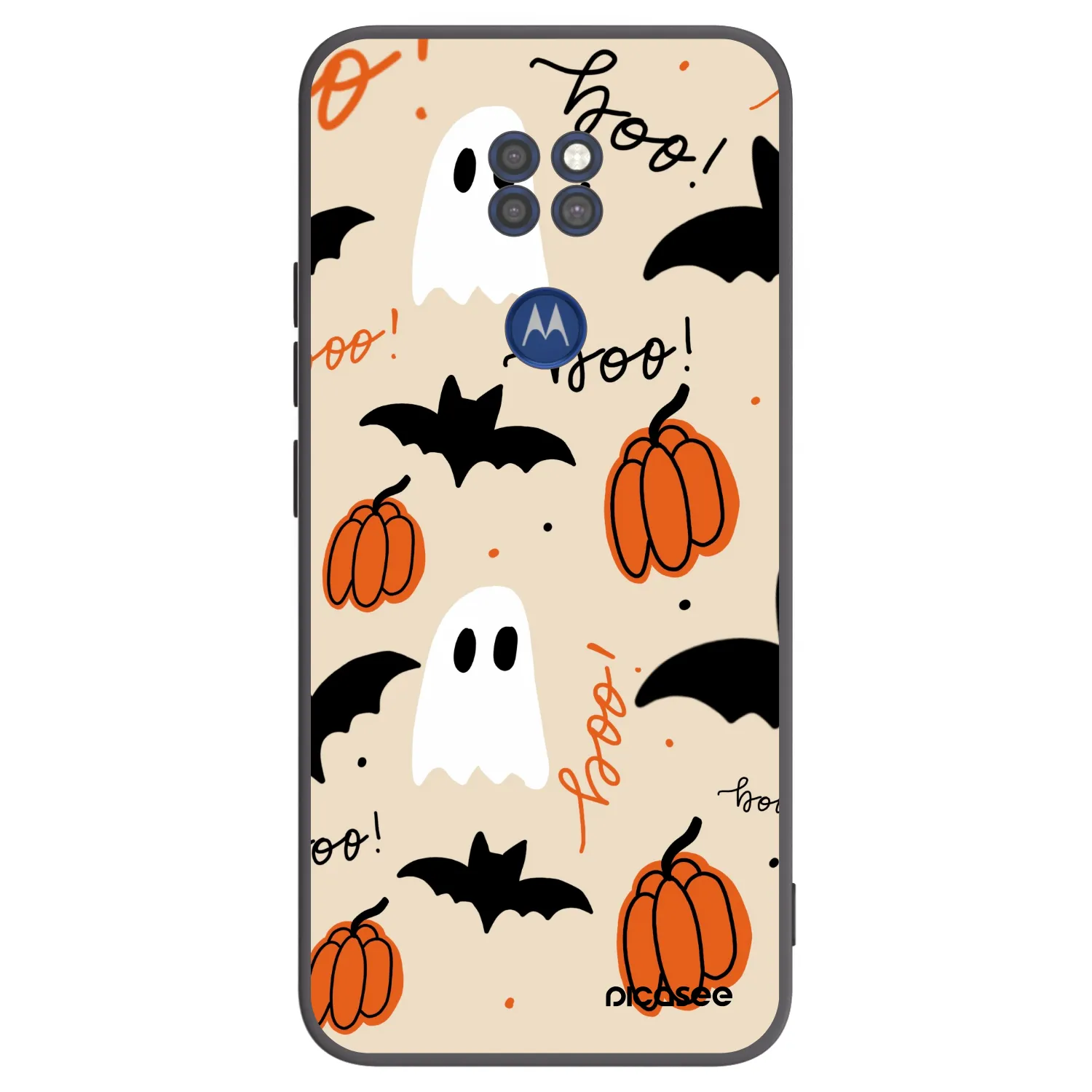 Picasee fekete szilikon tok az alábbi mobiltelefonokra Motorola Moto G9 Play - Halloween 26