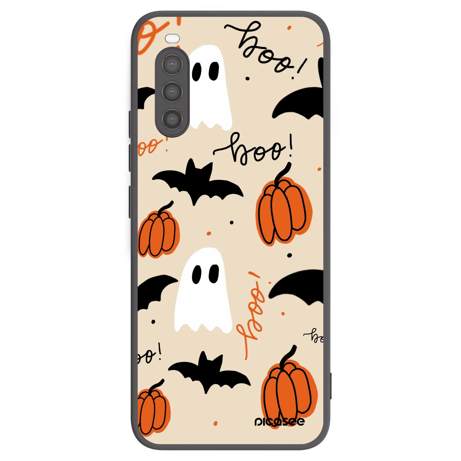Picasee fekete szilikon tok az alábbi mobiltelefonokra Sony Xperia 10 II - Halloween 26