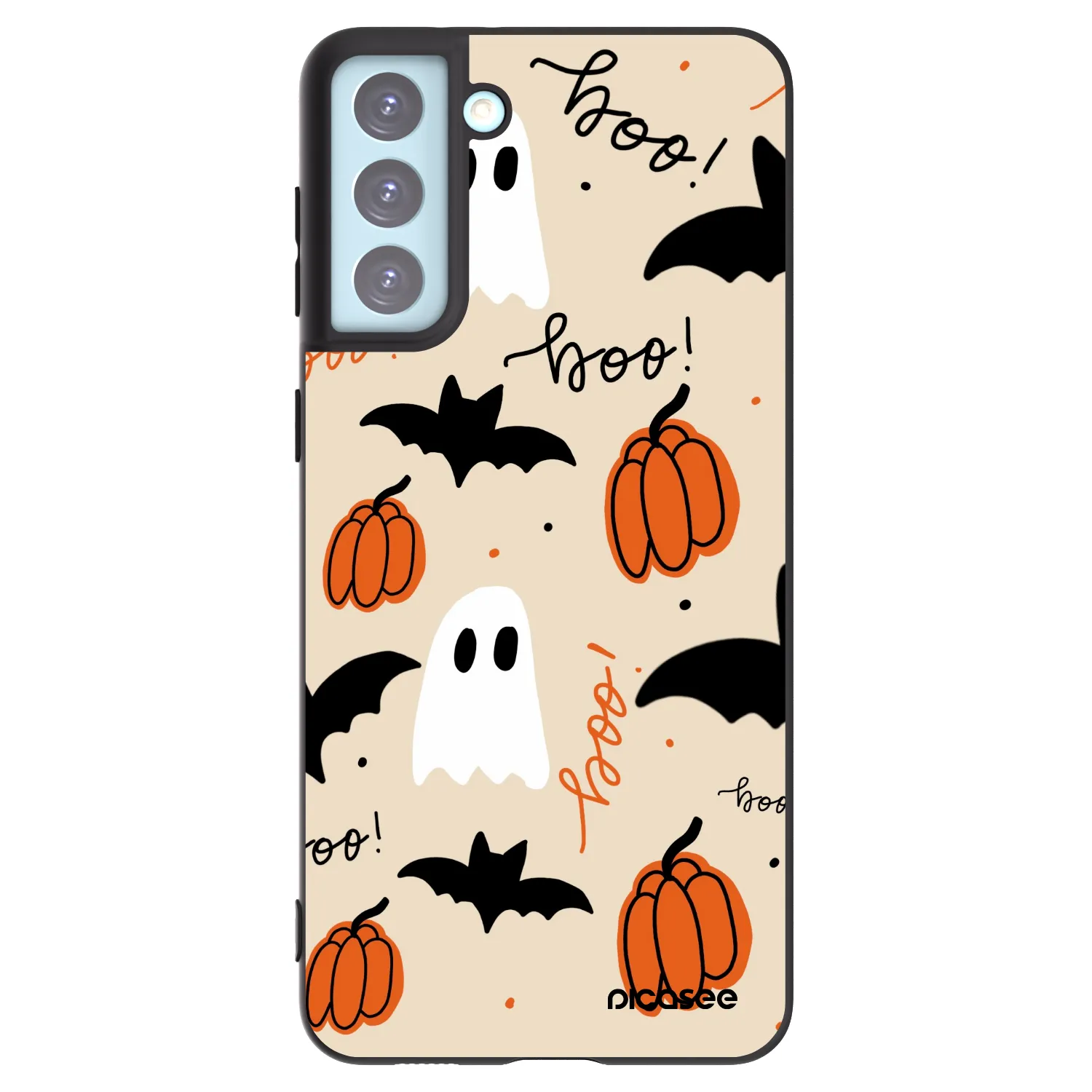 Picasee fekete szilikon tok az alábbi mobiltelefonokra Samsung Galaxy S21+ 5G G996F - Halloween 26