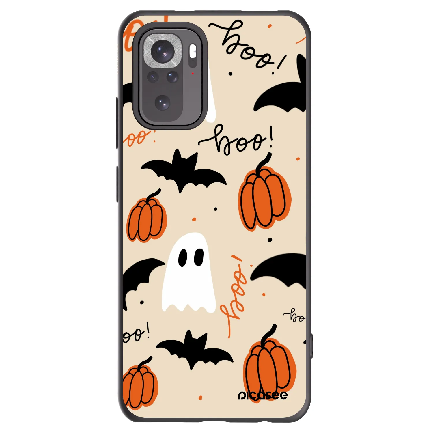 Picasee fekete szilikon tok az alábbi mobiltelefonokra Xiaomi Redmi Note 10 - Halloween 26