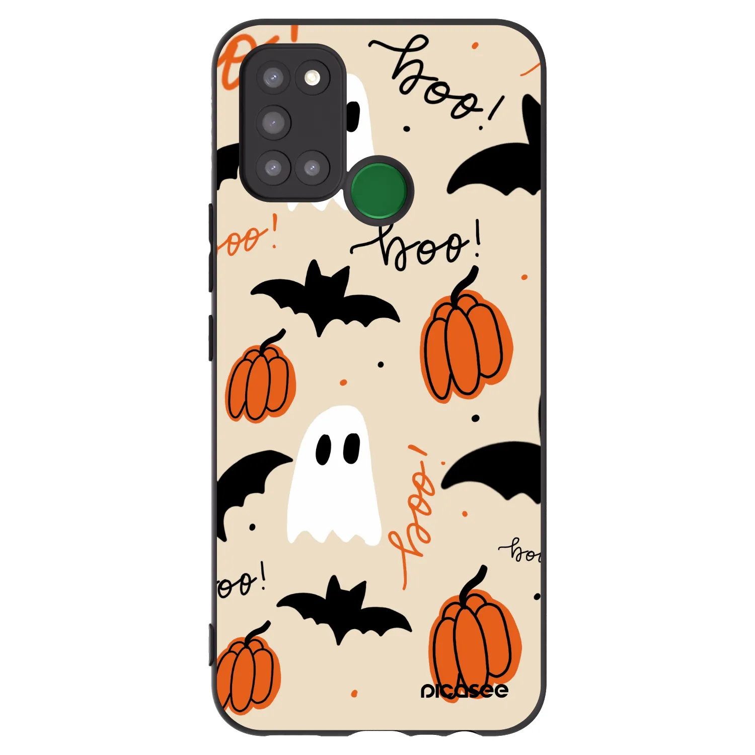 Picasee fekete szilikon tok az alábbi mobiltelefonokra Realme 7i - Halloween 26