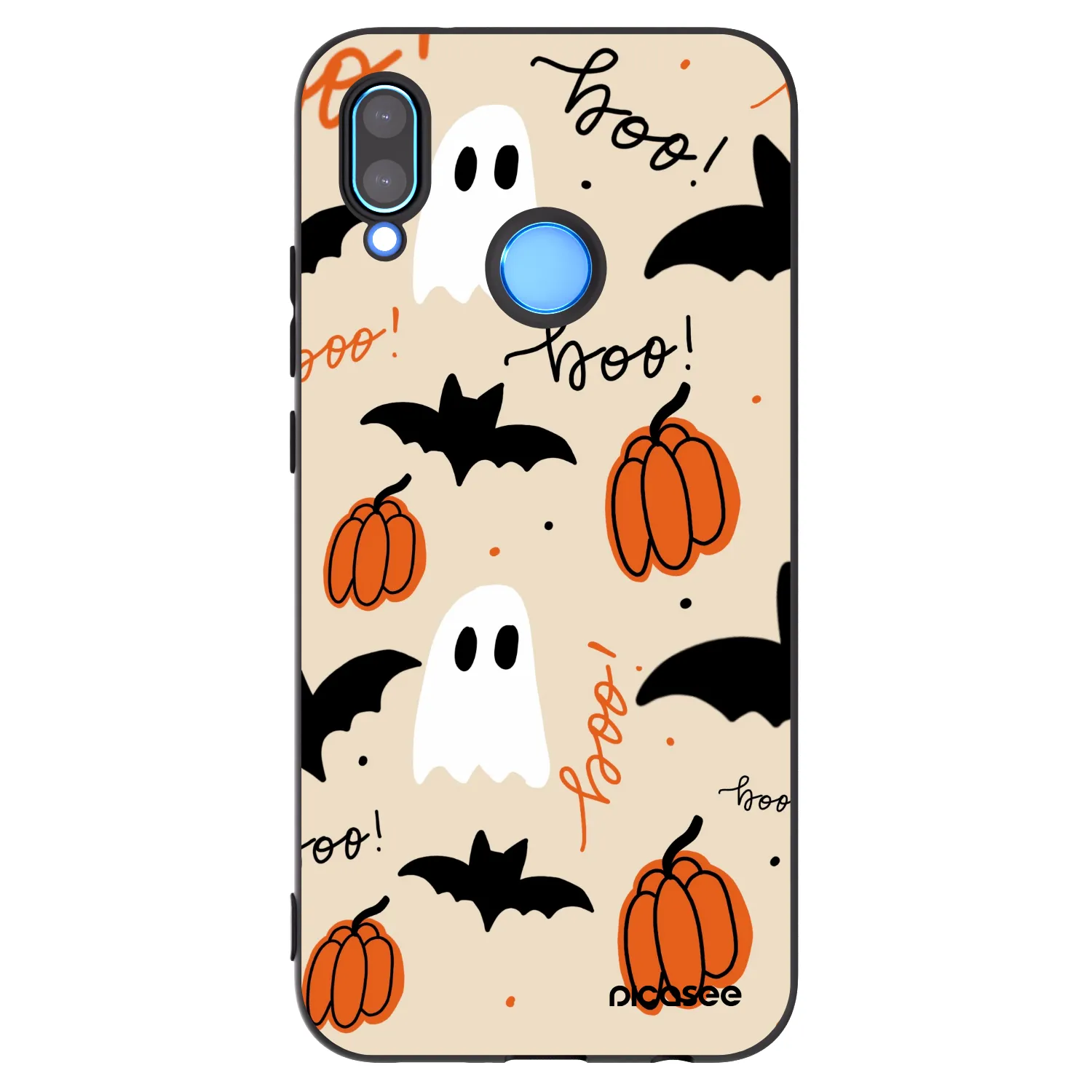 Picasee fekete szilikon tok az alábbi mobiltelefonokra Huawei P20 Lite - Halloween 26