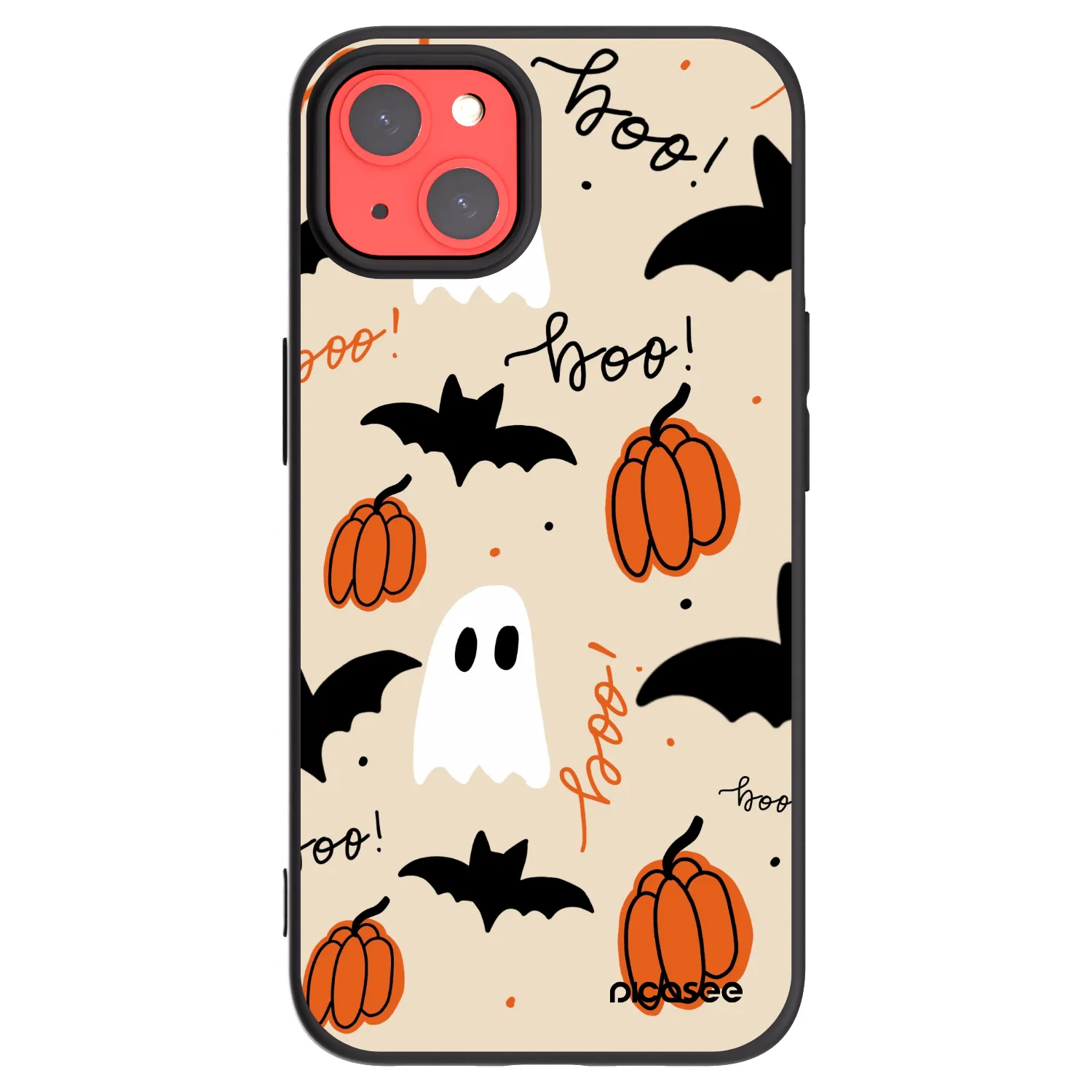 Picasee fekete szilikon tok az alábbi mobiltelefonokra Apple iPhone 13 - Halloween 26