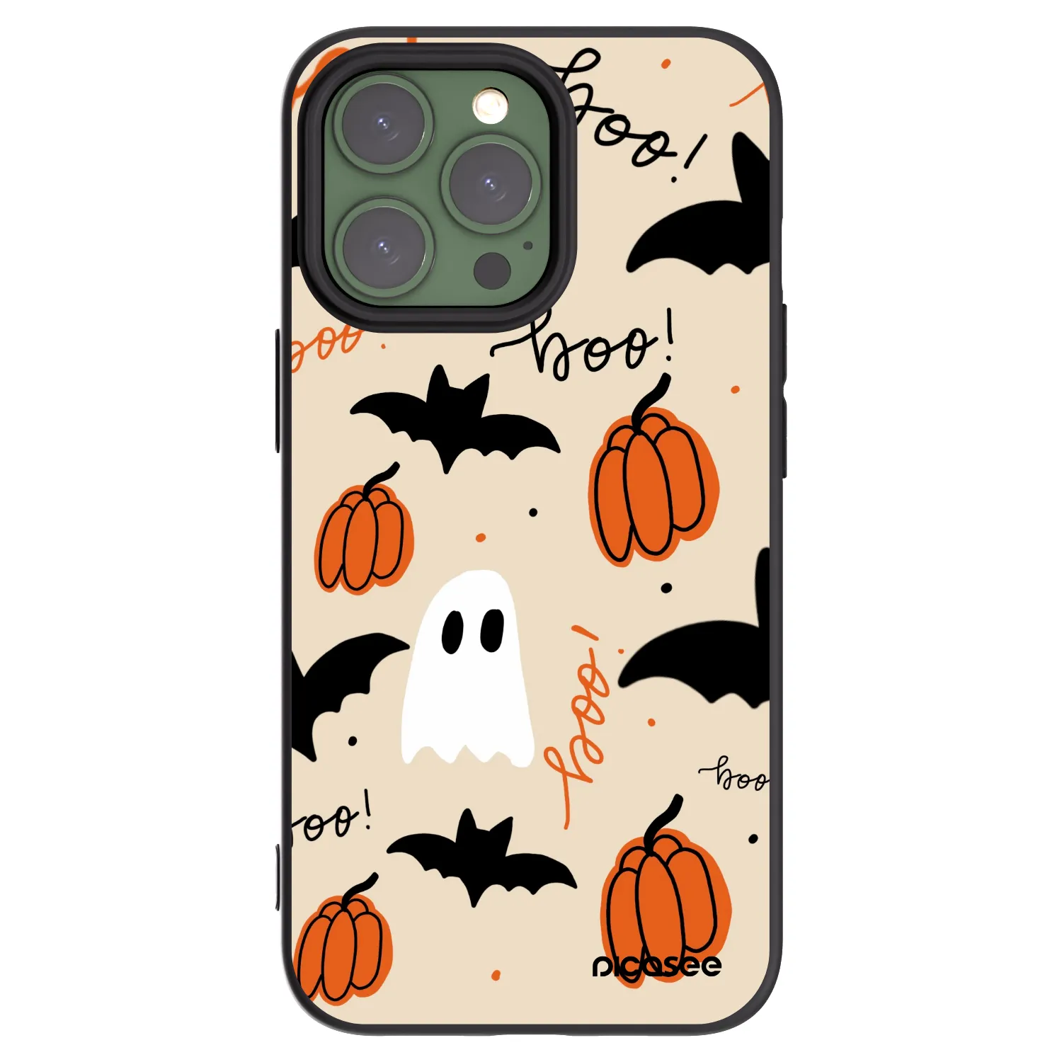 Picasee fekete szilikon tok az alábbi mobiltelefonokra Apple iPhone 13 Pro - Halloween 26