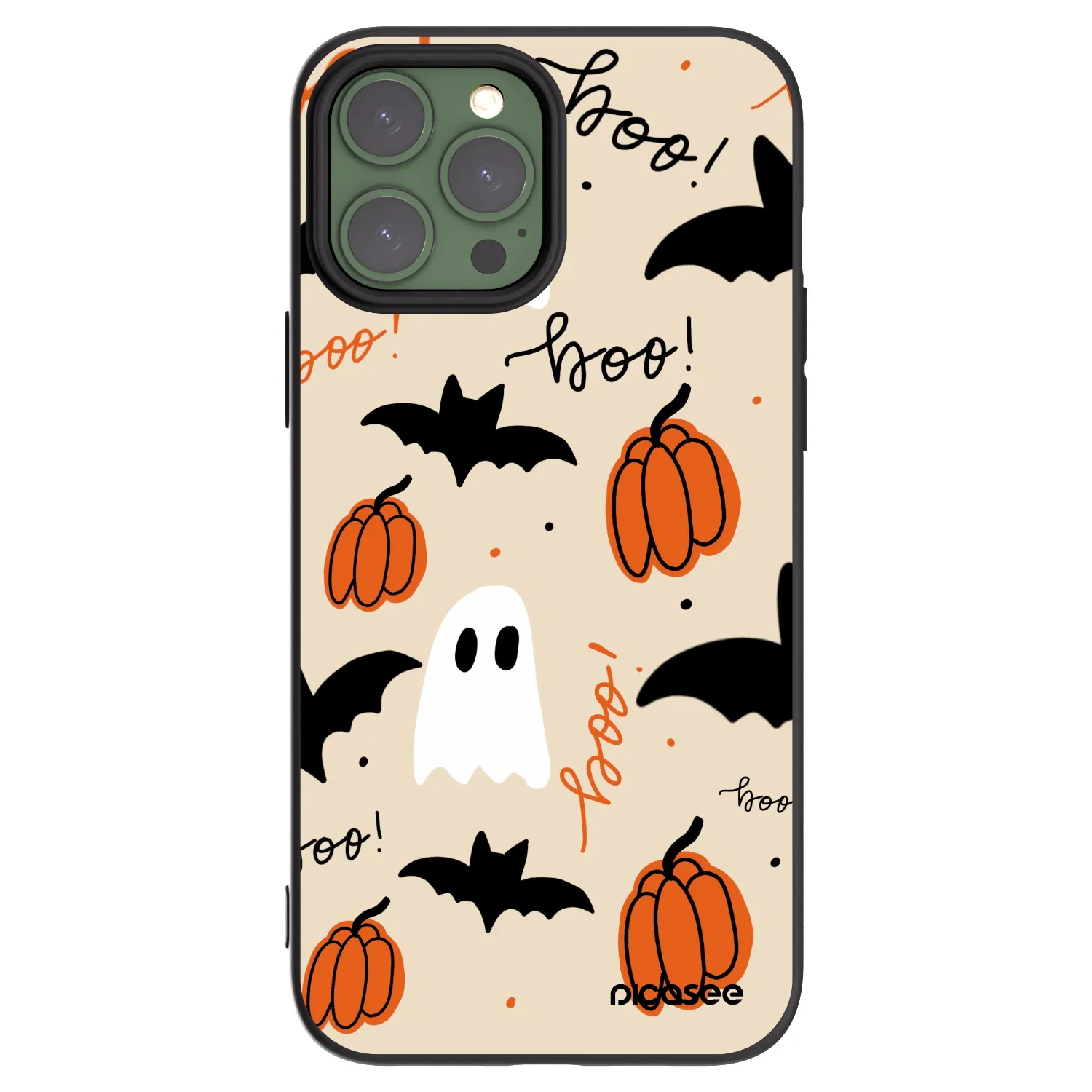 Picasee fekete szilikon tok az alábbi mobiltelefonokra Apple iPhone 13 Pro Max - Halloween 26