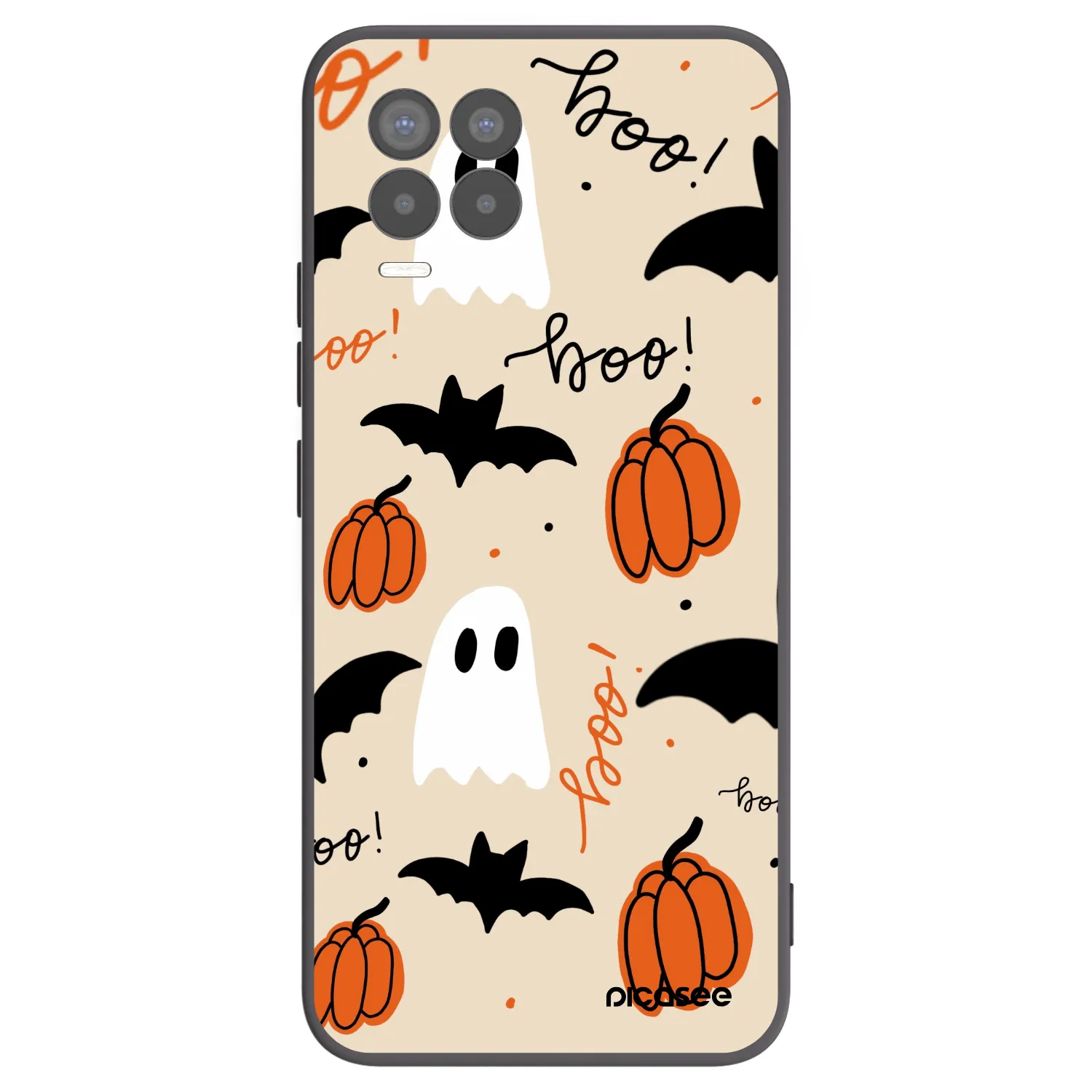 Picasee fekete szilikon tok az alábbi mobiltelefonokra Realme 8 Pro - Halloween 26