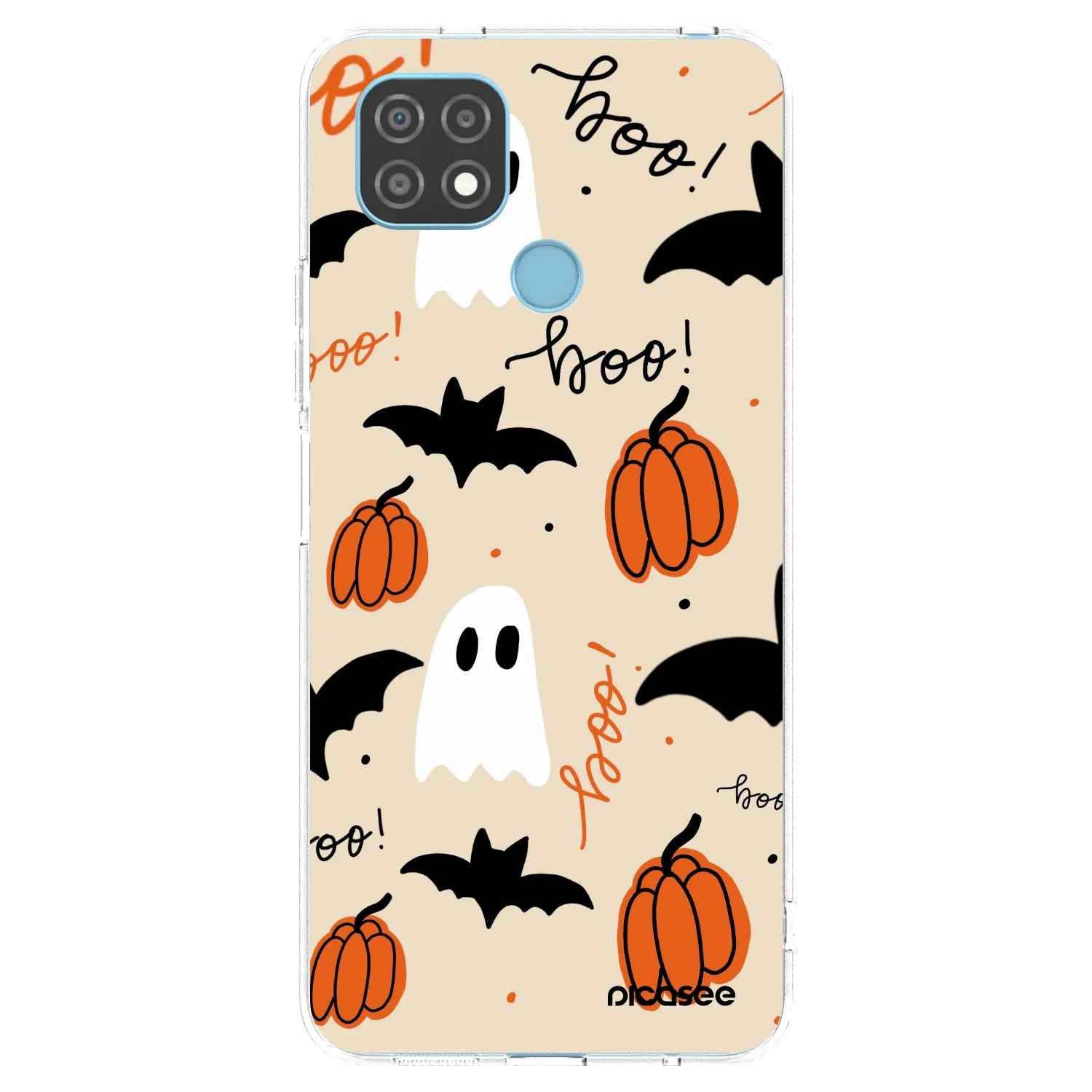 Picasee átlátszó szilikon tok az alábbi mobiltelefonokra Realme C21 - Halloween 26