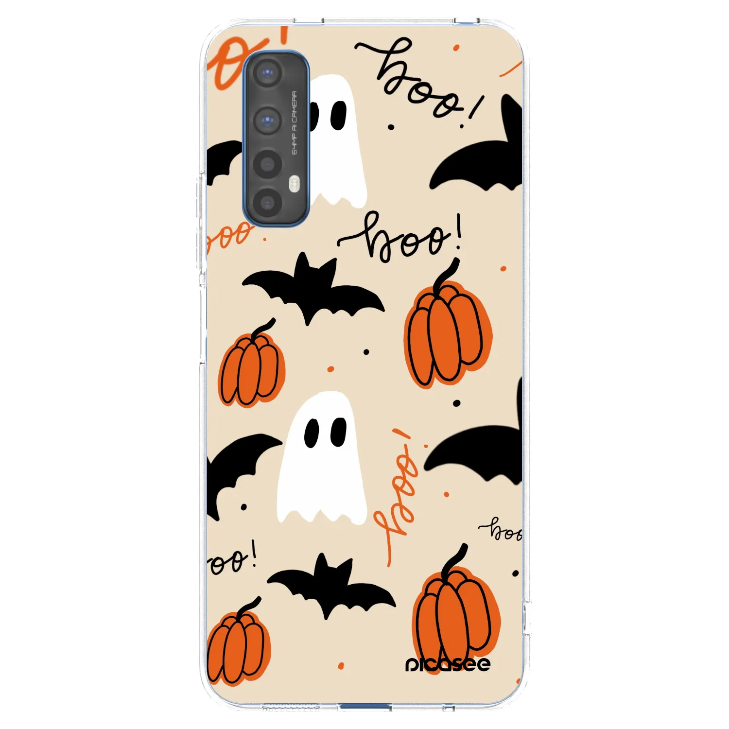 Picasee átlátszó szilikon tok az alábbi mobiltelefonokra Realme 7 - Halloween 26