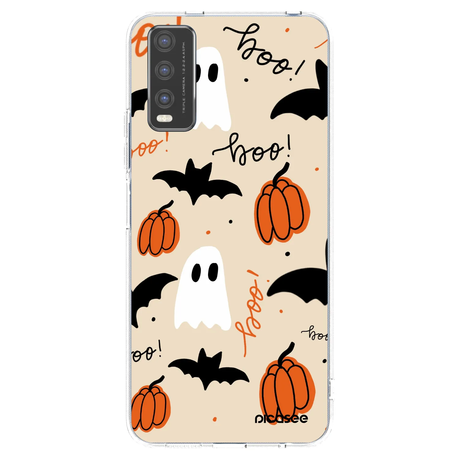 Picasee átlátszó szilikon tok az alábbi mobiltelefonokra Vivo Y20s - Halloween 26