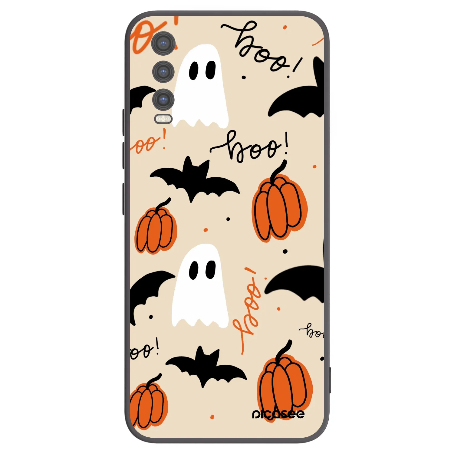 Picasee fekete szilikon tok az alábbi mobiltelefonokra Vivo Y20s - Halloween 26