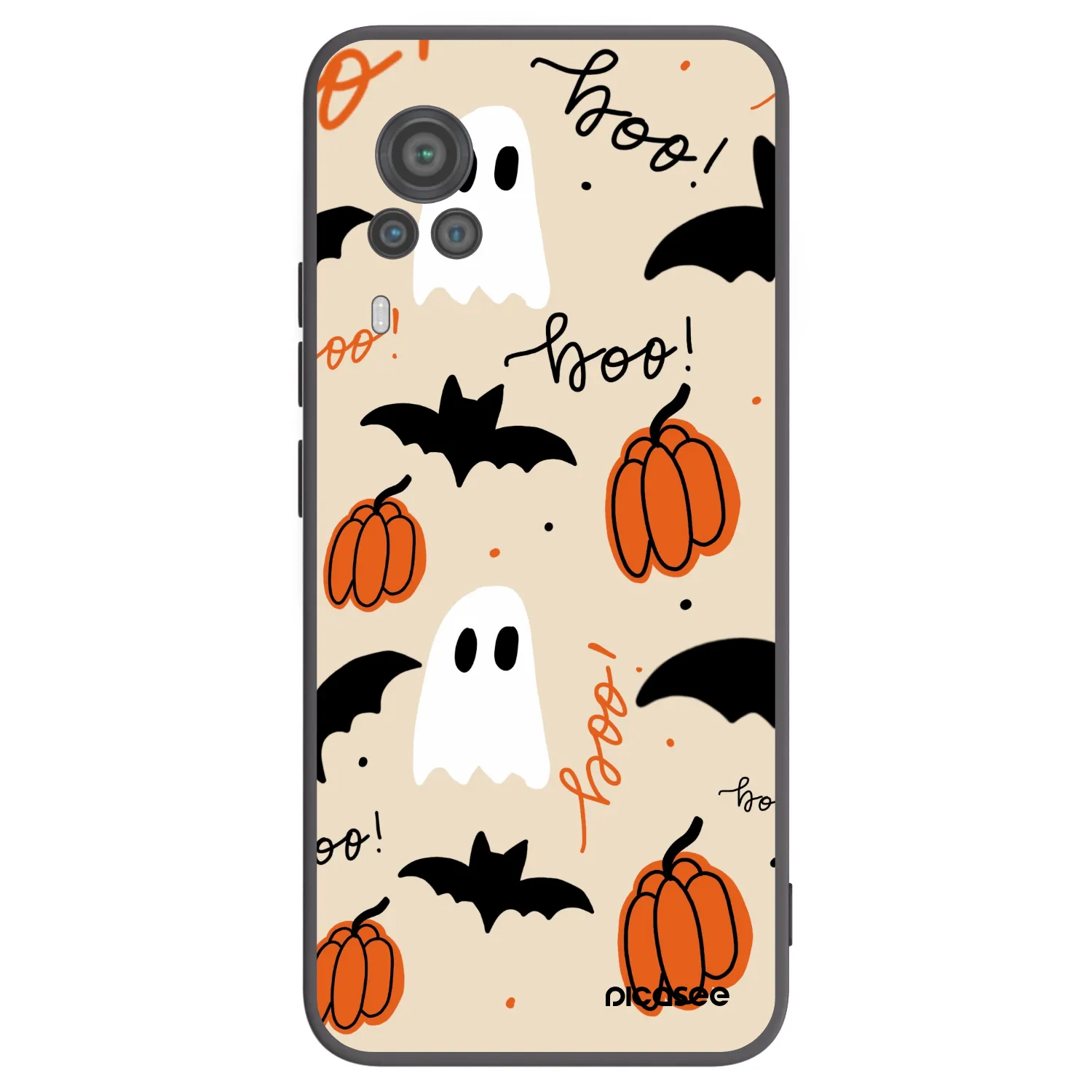 Picasee fekete szilikon tok az alábbi mobiltelefonokra Vivo X60 Pro 5G - Halloween 26