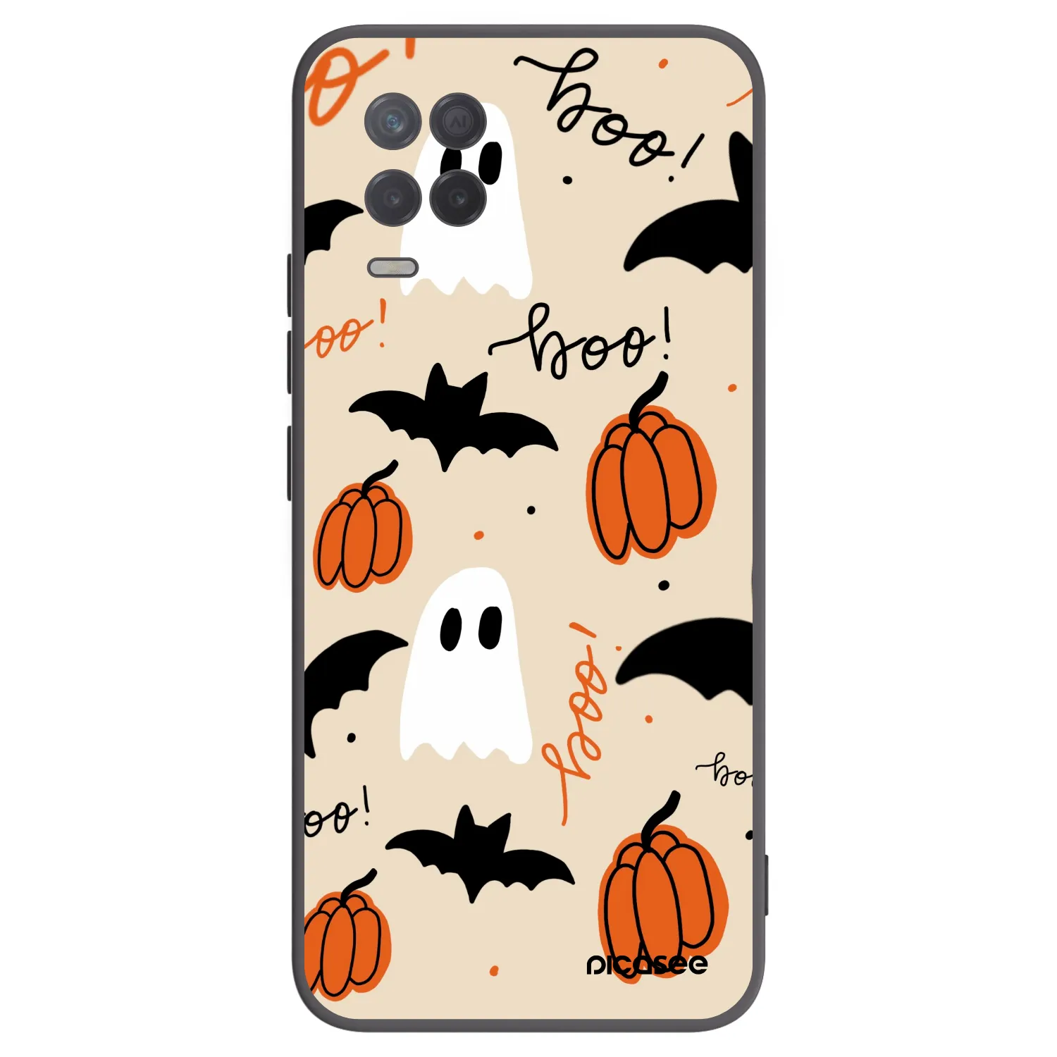 Picasee fekete szilikon tok az alábbi mobiltelefonokra Realme 8 5G - Halloween 26