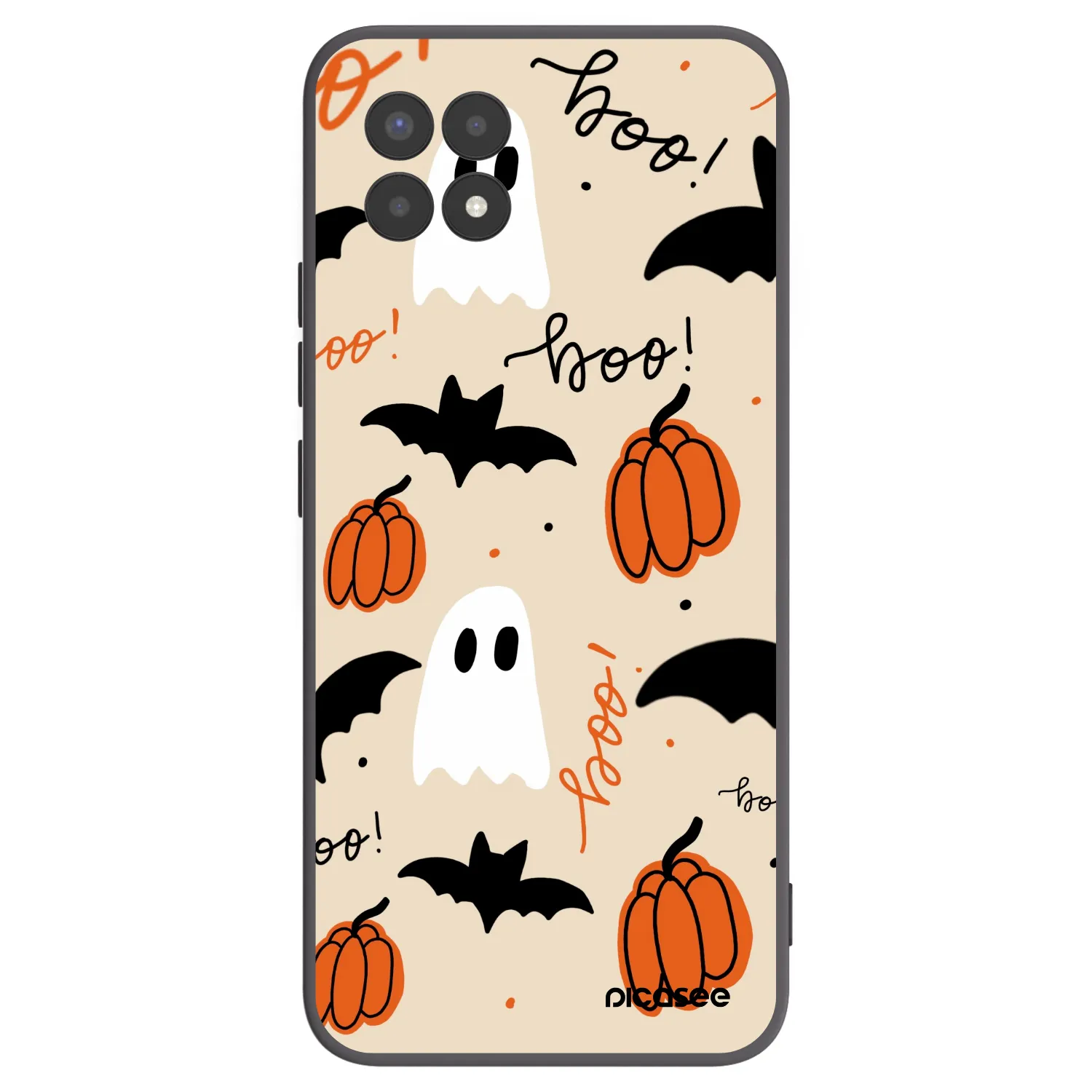 Picasee fekete szilikon tok az alábbi mobiltelefonokra Realme 8i - Halloween 26